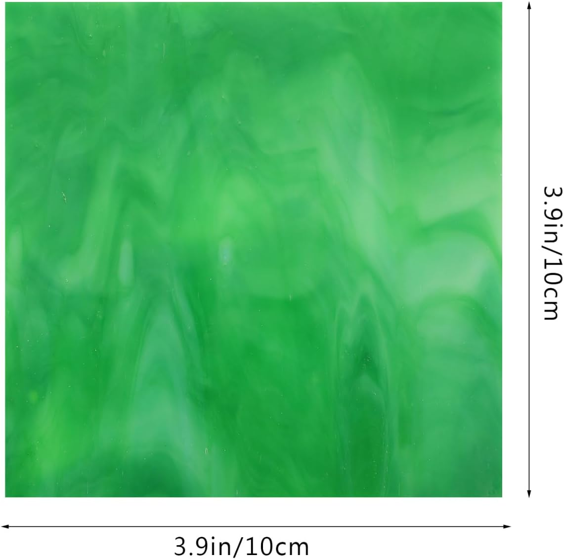 SHINEOFI 10Pcs Stainless Steel Mica Glass Sheets - Assorted Colors for DIY Cathedral Arts Projects with Water Ripple Texture image number 5