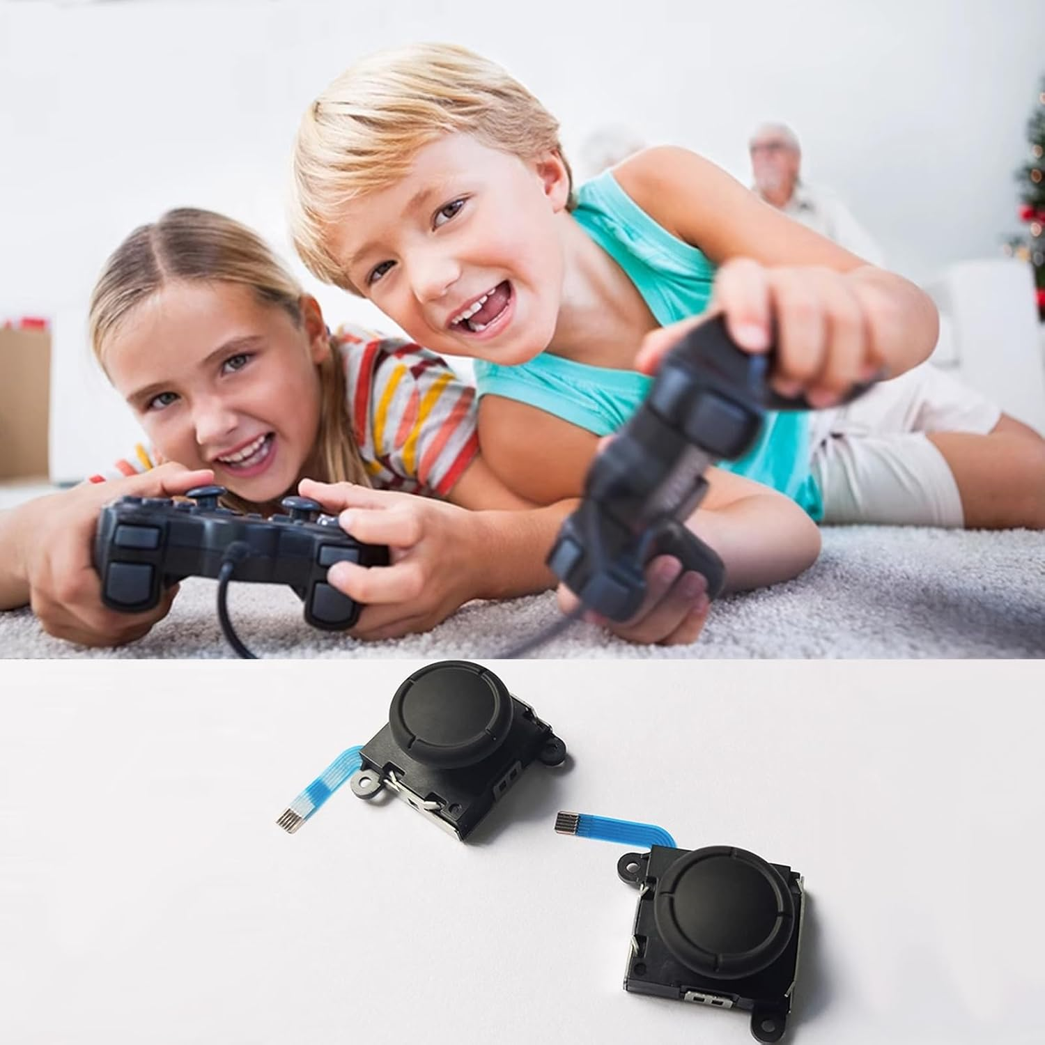 Switch Joycon Joystick Replacement,Hall Effect Joystick for Switch/Switch Oled/Switch Lite,Left/Right Joystick Thumb Sticks Repair Accessories,Compatible with Nintendo Switch Joy-Con and Switch Lite