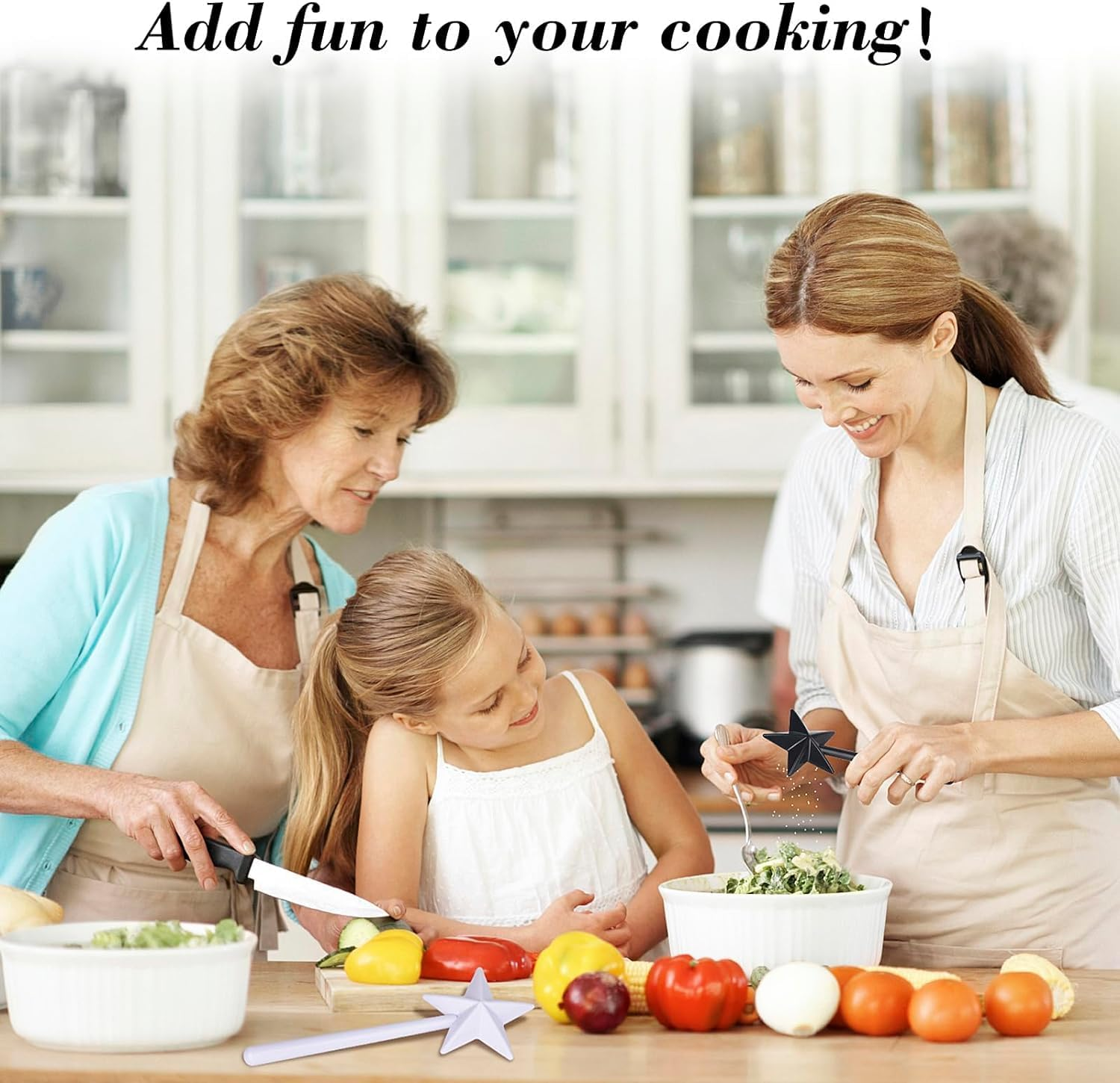 2 Pcs Salt and Pepper Shakers, Magic Star Wand Shaped Seasoning Bottle Refillable Spice Tools Seasoning Container with 3 Holes Kitchen Supplies for Restaurant Decor Party