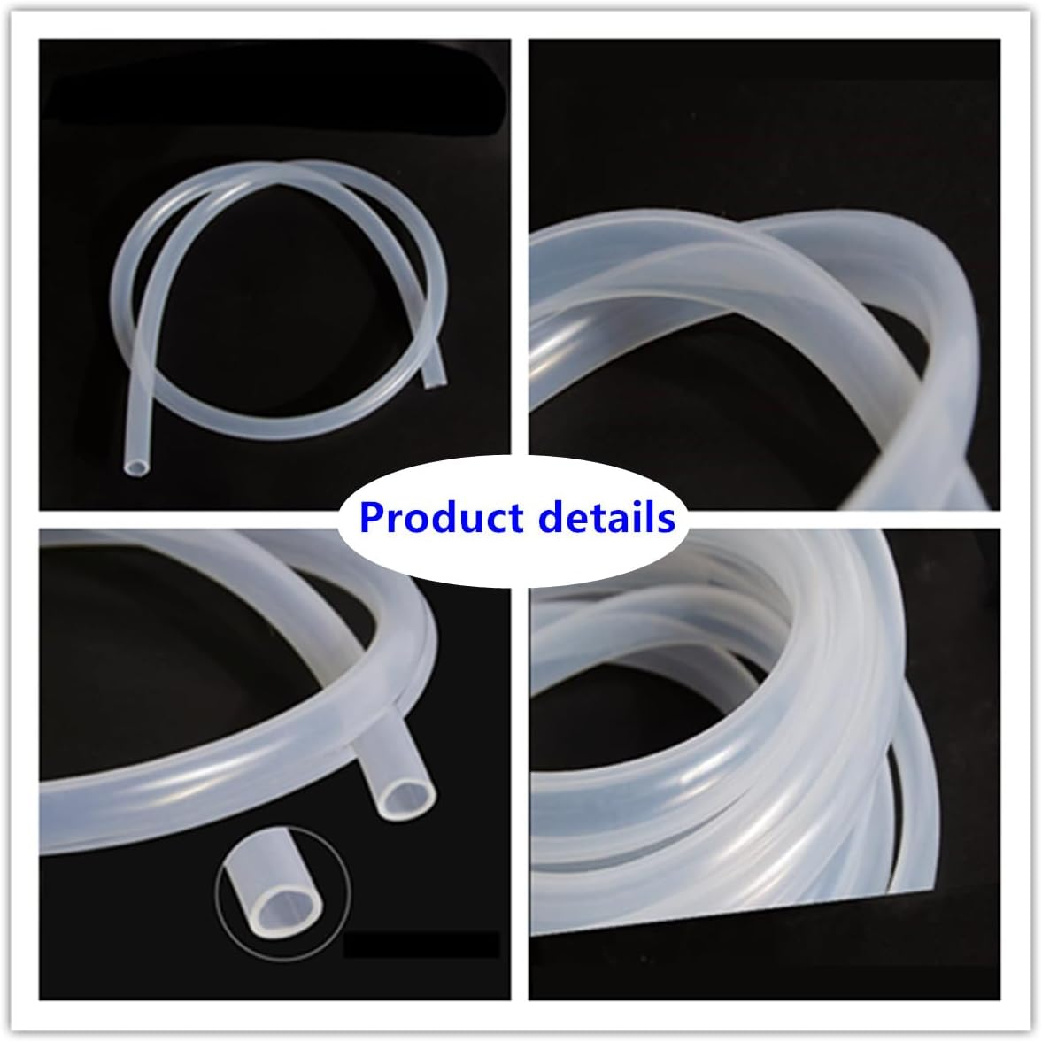 4M(13Ft) 6Mm ID X 10Mm OD Food Grade Silicone Tubing,High Temperature and Low Temperature Resistance, Flexible Transparent Hose,For Home Wine, Aquarium Air Tubes image number 6