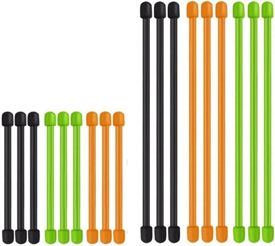 5X 3" Inch Rubber Magic Reusable Twist Ties Cable Organizer Wire Gear Tie image number 6