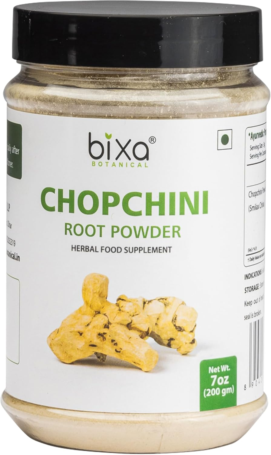 Bixa BOTANICAL Chopchini Root Powder (Smilax China), Supports Healthy Kidney & Digestive Function - 7 Oz (200G) image number 2