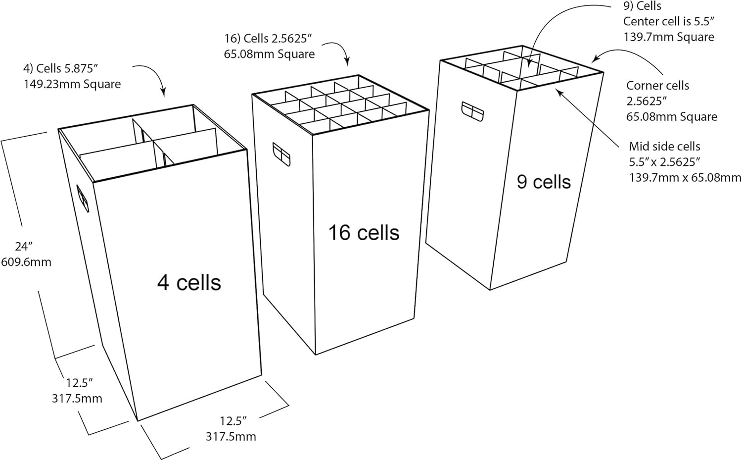 Classroom Keepers Poster & Roll Storage, Blue, 24" H X 12-1/4"W X 12-1/4"D, 1 Piece image number 3