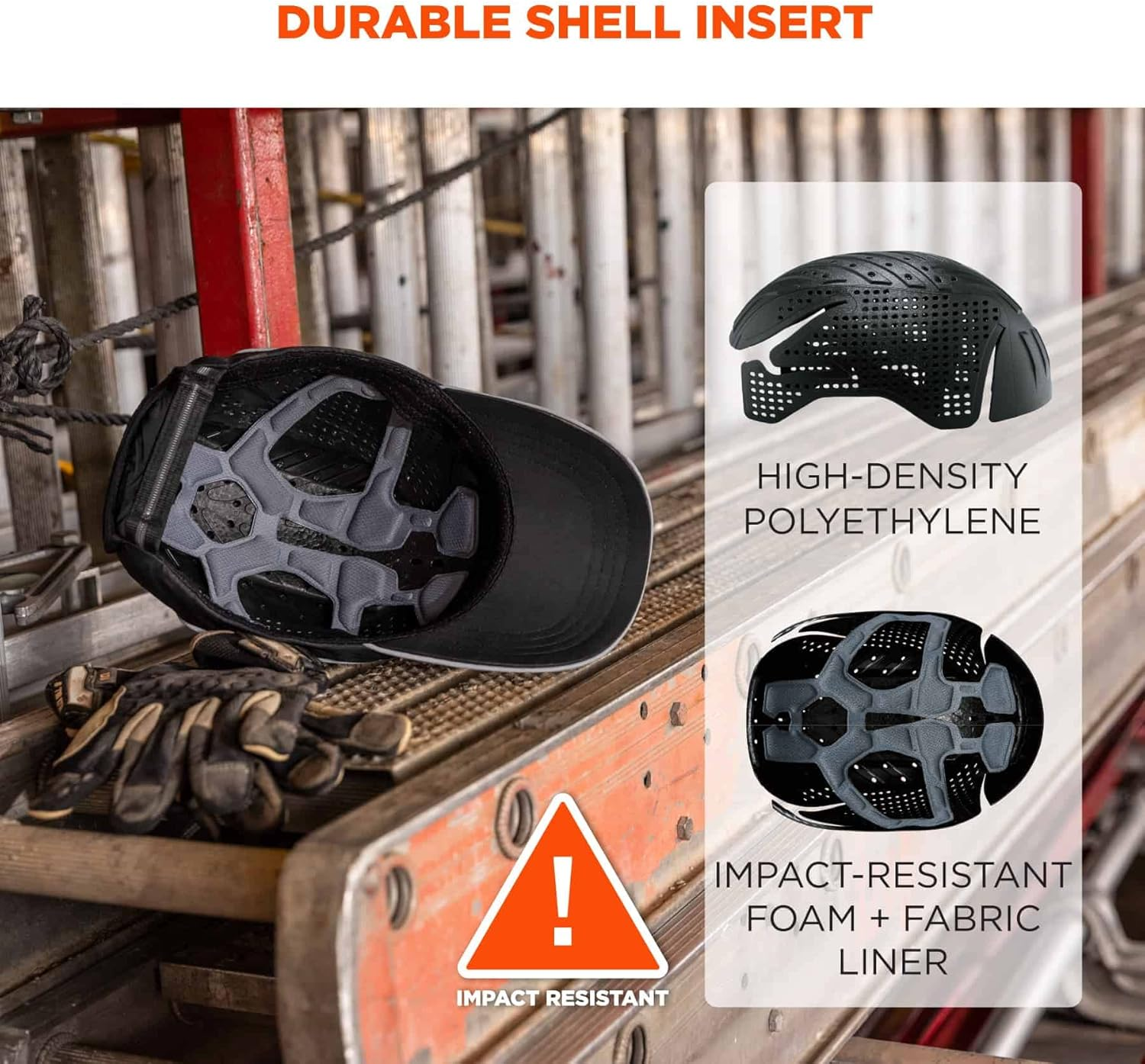 Ergodyne Skullerz 8955 Lightweight Bump Cap, Baseball Hat Style, Breathable Head Protection, Micro Brim, Navy image number 2