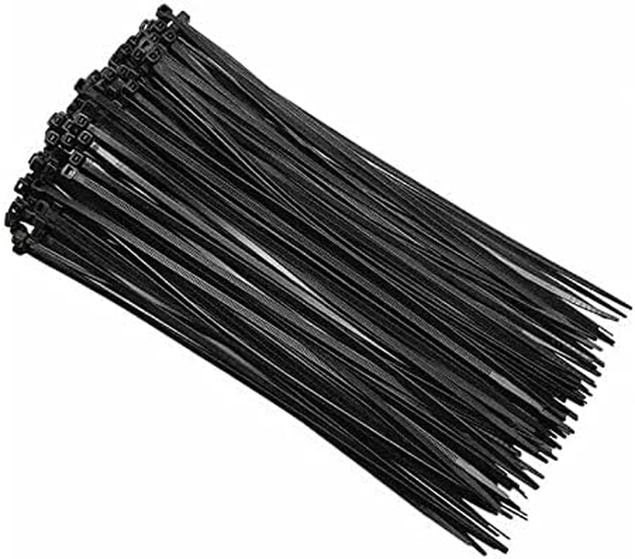 Costcom Cable Ties Zip Ties Nylon UV Stabilised 100/200X Bulk Black Cable Tie Bulk Black Zip Ties for Home, Office & Industrial Applications (5.00Mm X 300Mm, 200X) image number 3