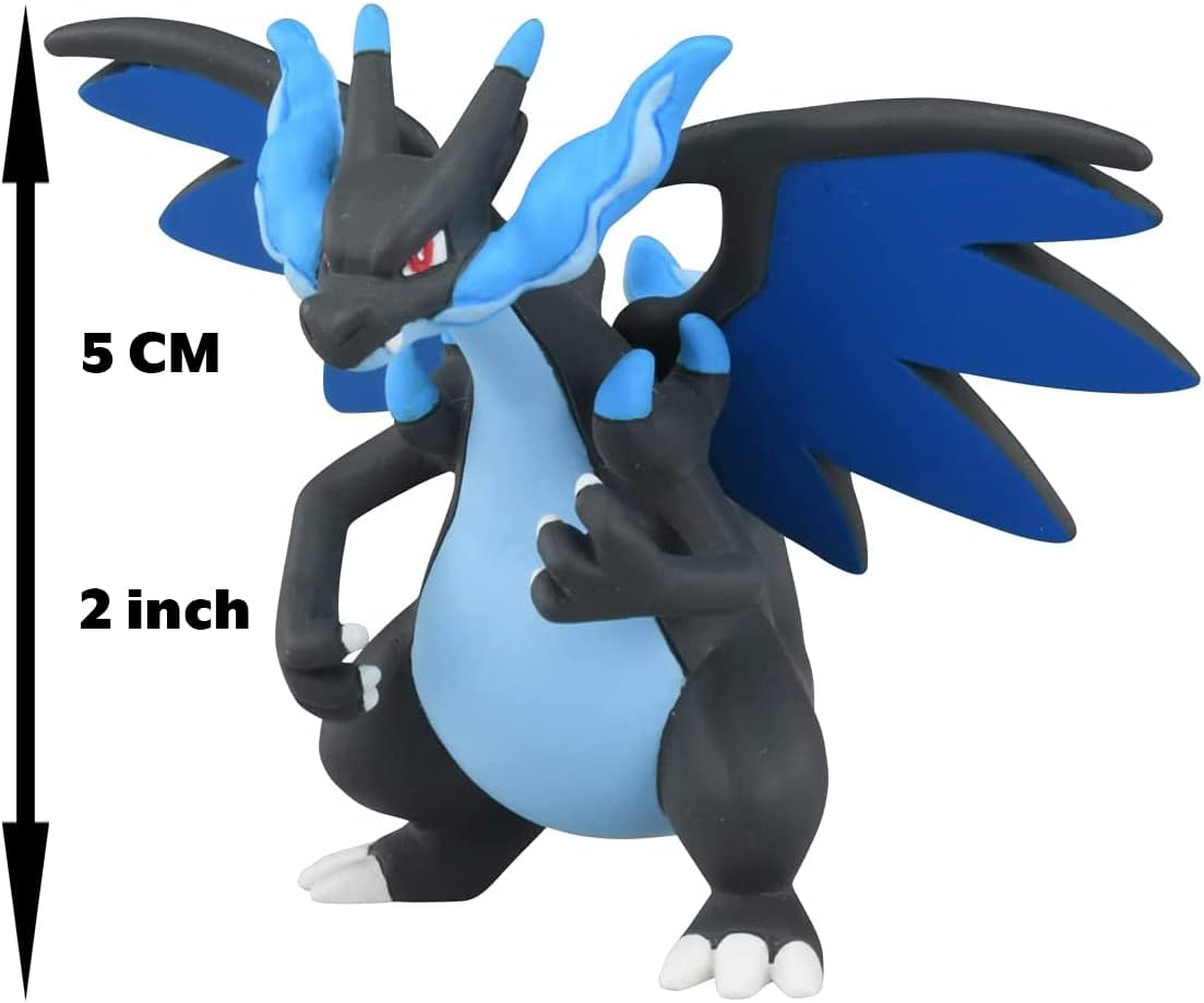 Takara Tomy Pokemon Monster Collection Moncolle MS-51 Mega Charizard X Figure image number 2