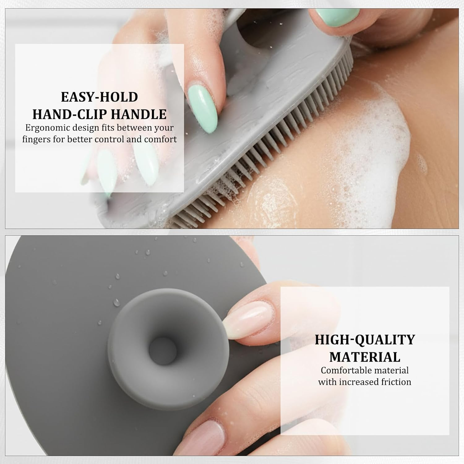 6 Pack Body Scrubber, Body Exfoliator with Soft Bristles, Shower Scrubber for Dry Brushing and Gentle Exfoliation, Back Scrubber for Men and Women image number 6