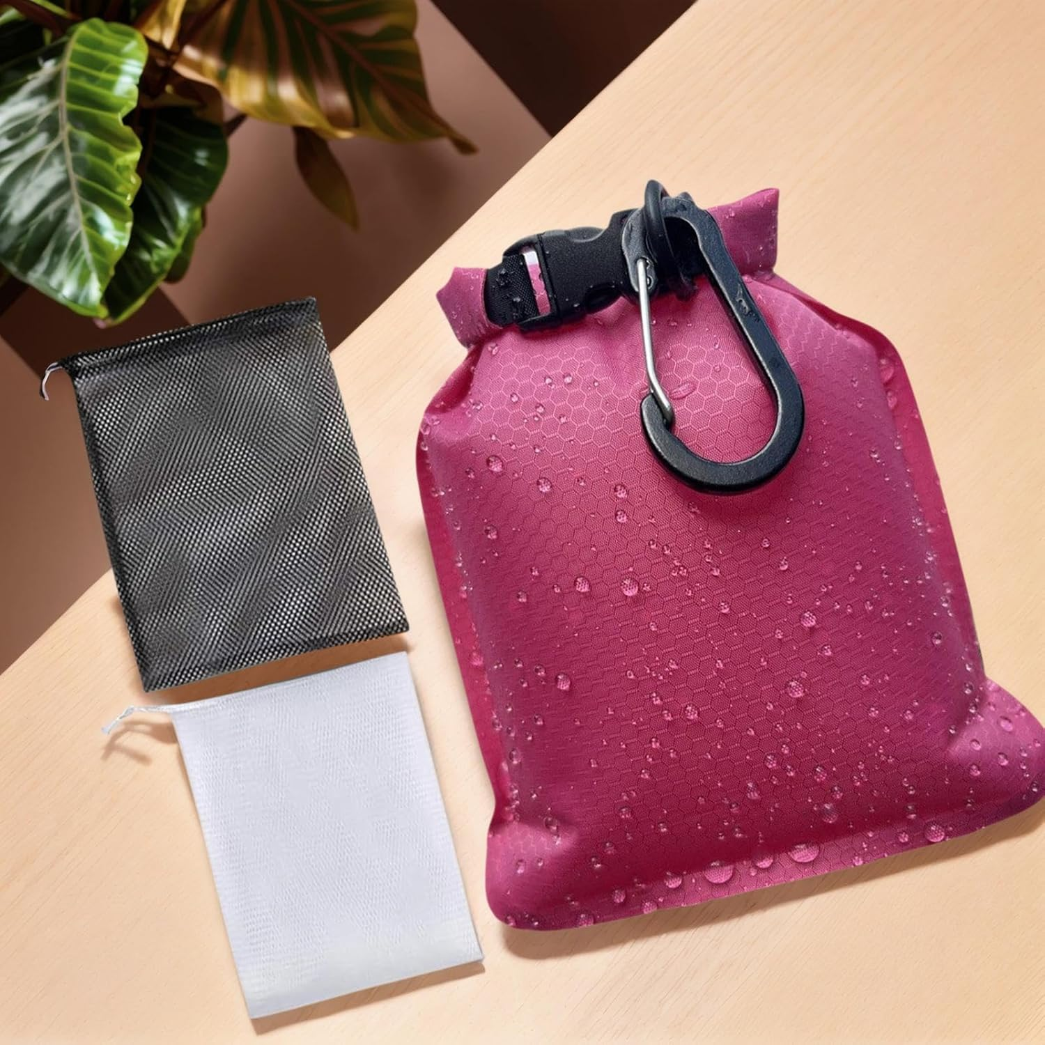 Gupcaqosjw Soap Bag | Soap Storage Pouch Travel Holder,Waterproof Leak-Proof Gym Bathing Accessories for Swimming Travel Vacation Camping Holiday Packaging - Black image number 4