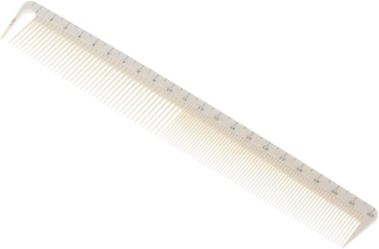 Zalati Hair Comb with Ruler Scale Measurements 2-In-1 Comb for Salon Haircutting -K002
