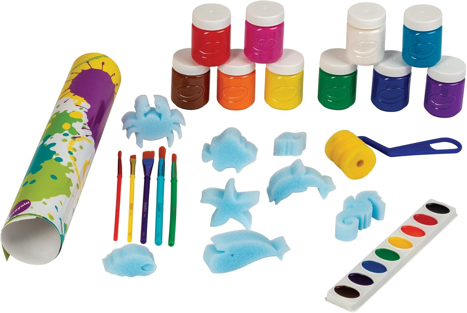 Crayola Washable My Painting Case, Activity Set for Kids, Includes Washable Paint and Accessories for Hours of Fun, Set for Little Artists image number 2