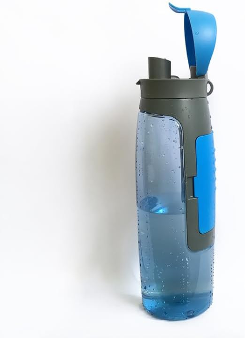 Genki Bottle 750Ml Water Bottle with Storage Compartment for Key, Credit/Debit Card, and More for Outdoors, Gym, Yoga, Sports, and Camping! (Blue) image number 2