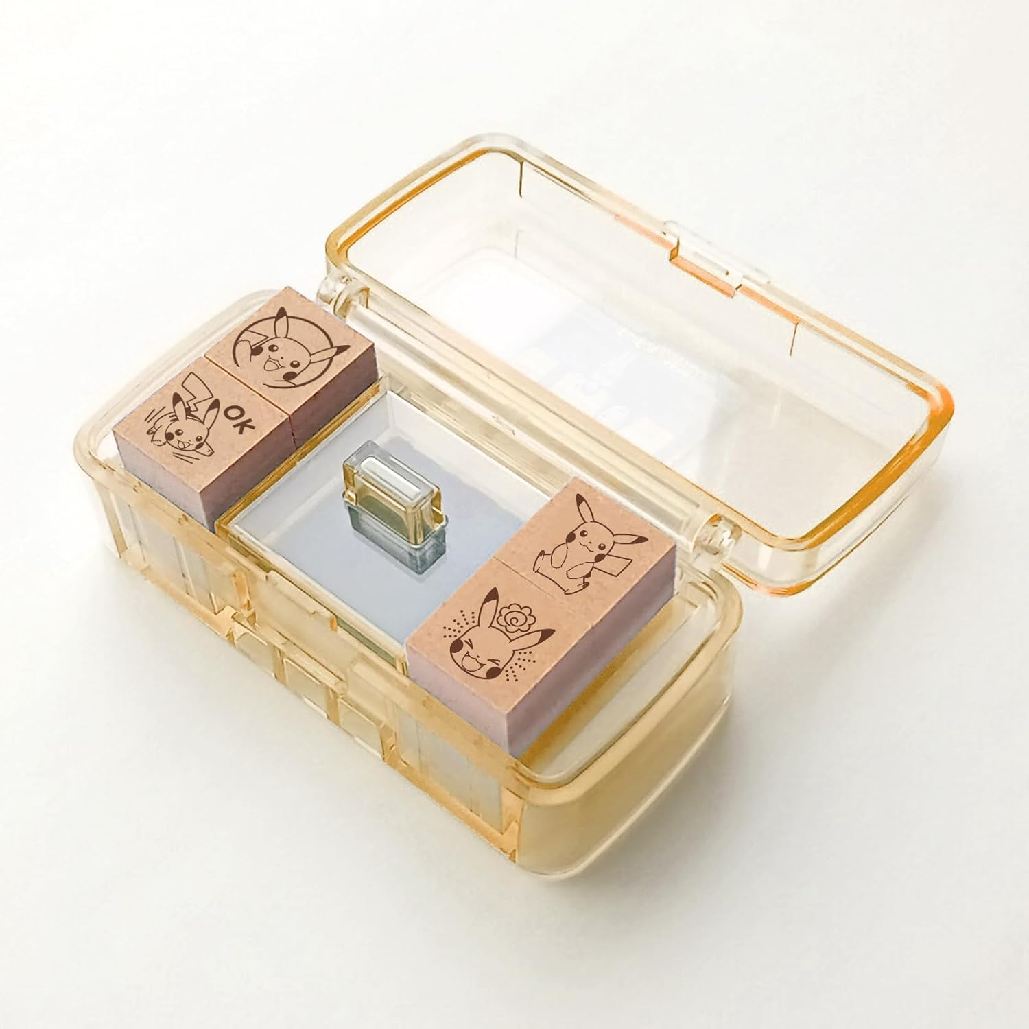 Showa Note SGM-027 Pokemon Stamp Hanko Mini Stamp Pikachu image number 3