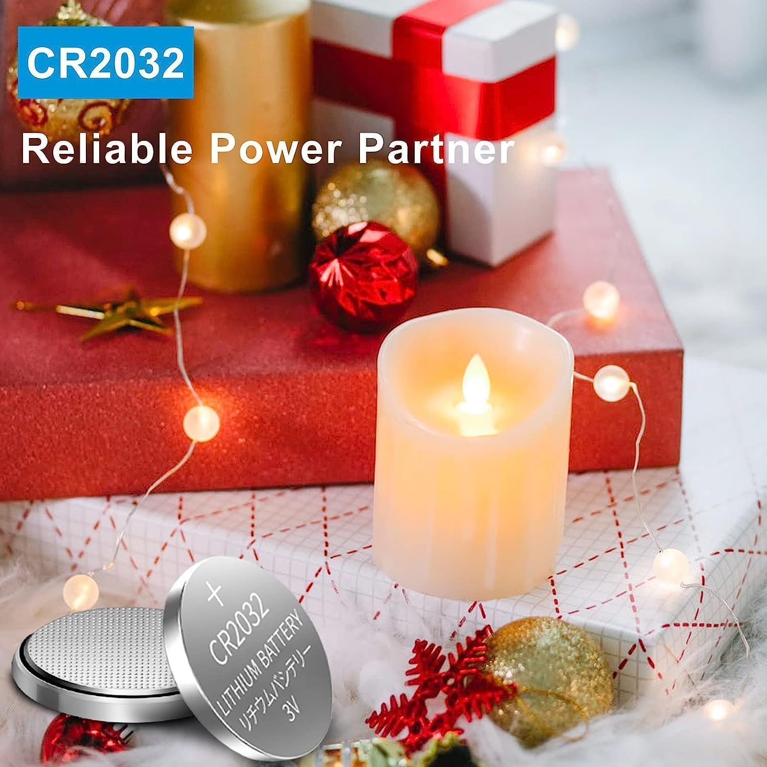 CR2032 Battery 50 Counts 3V 2032 Lithium Coin Button Cell (20X3.2MM) image number 1