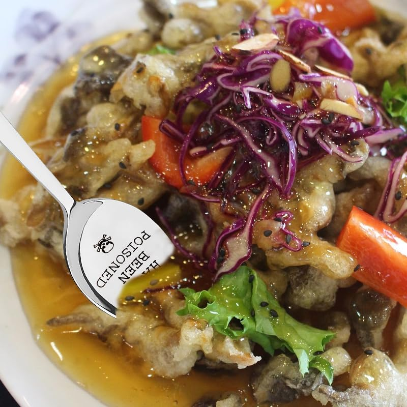 Halloween Gifts for Best Friend Spoon for Husband Boyfriend Birthday Christmas Presents for Girlfriend Wife Prank Gifts for Mom Dad Joke Gifts from Daughter Son You Have Been Poisoned Spoons image number 3