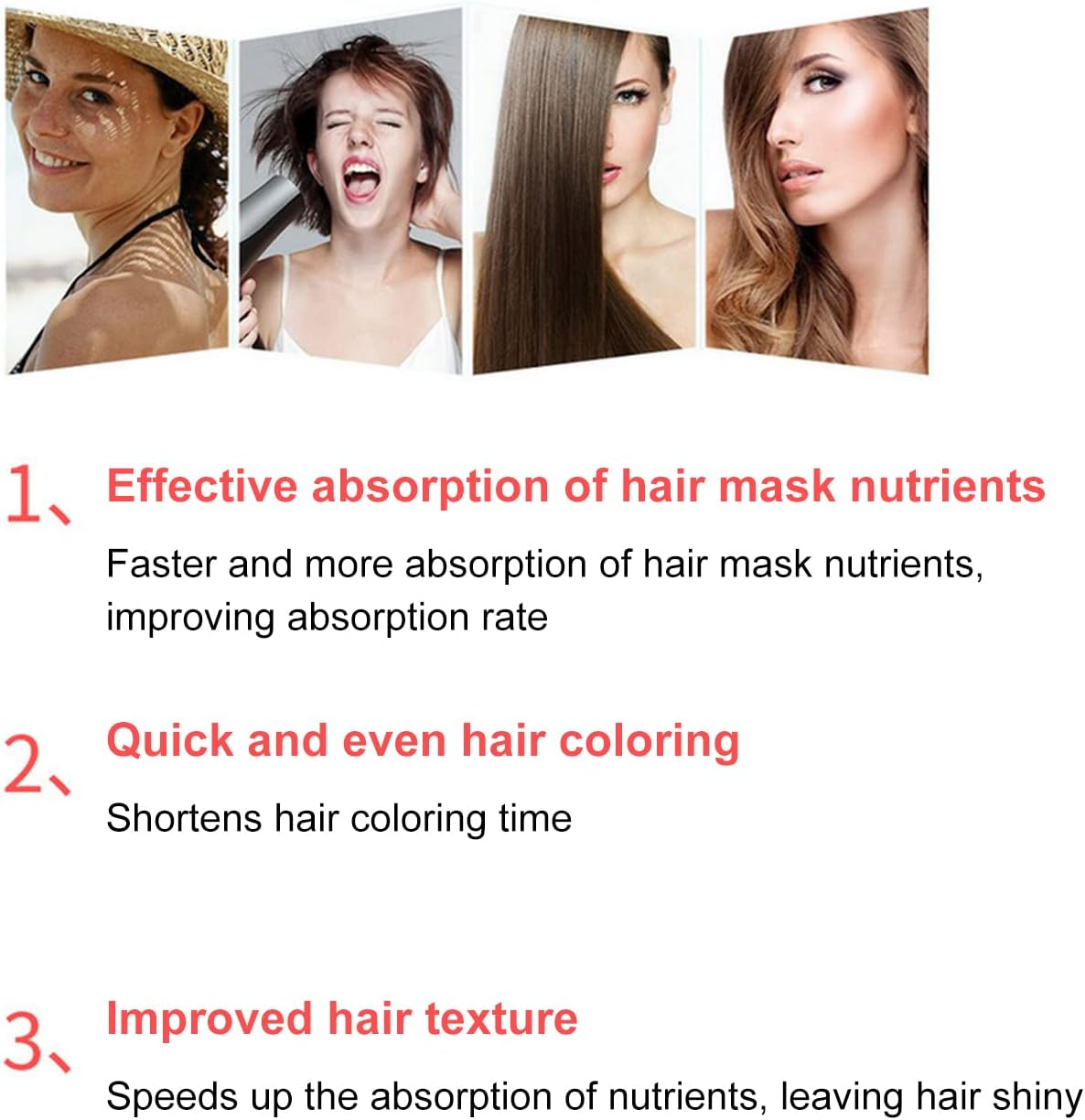 RAYWE Hair Conditioning Hat Cap Hair Styling Conditioning Treatment Steamer Cap Cordless Hot&Cold Therapy Hair Steamer Cap