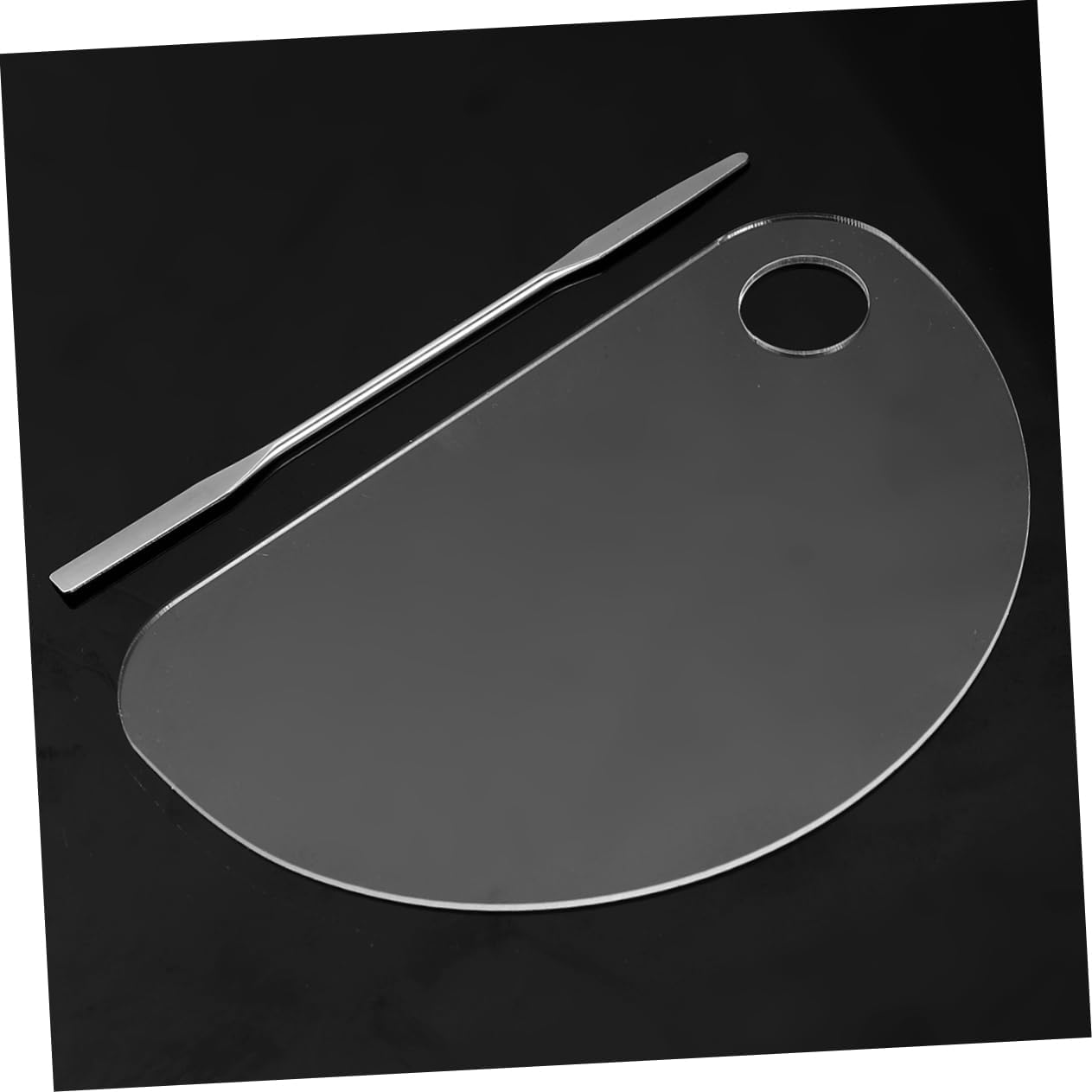 Beavorty Acrylic Nail Art Palette Nail Holder for Painting Diy Manicure Tool Quality Stainless Steel for Easy Art