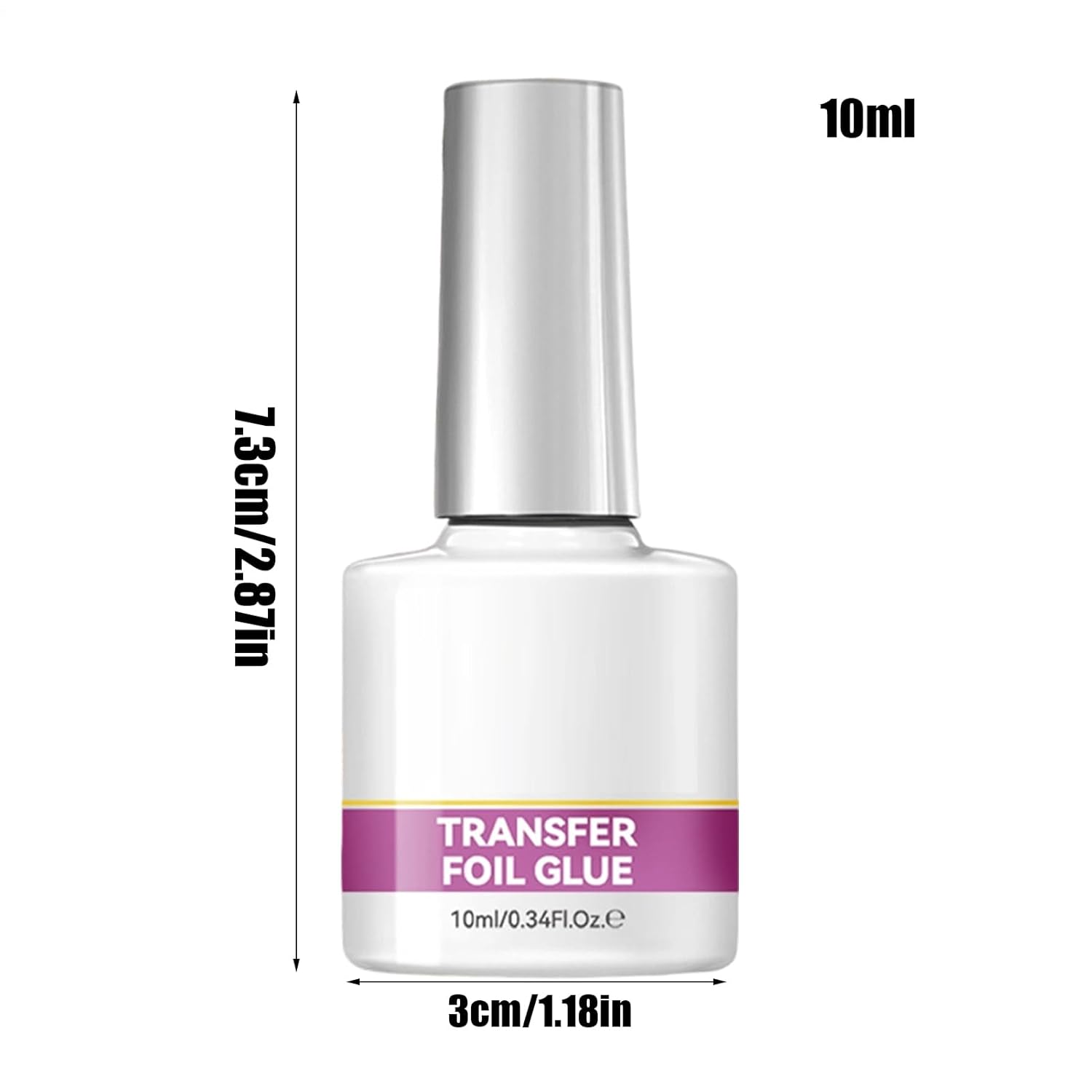 Nail Foil Glue,10Ml Powerful Adhesive | Nail Foil Glue Gel,For Women Beginners Professionals Home Salon Wedding Party image number 6