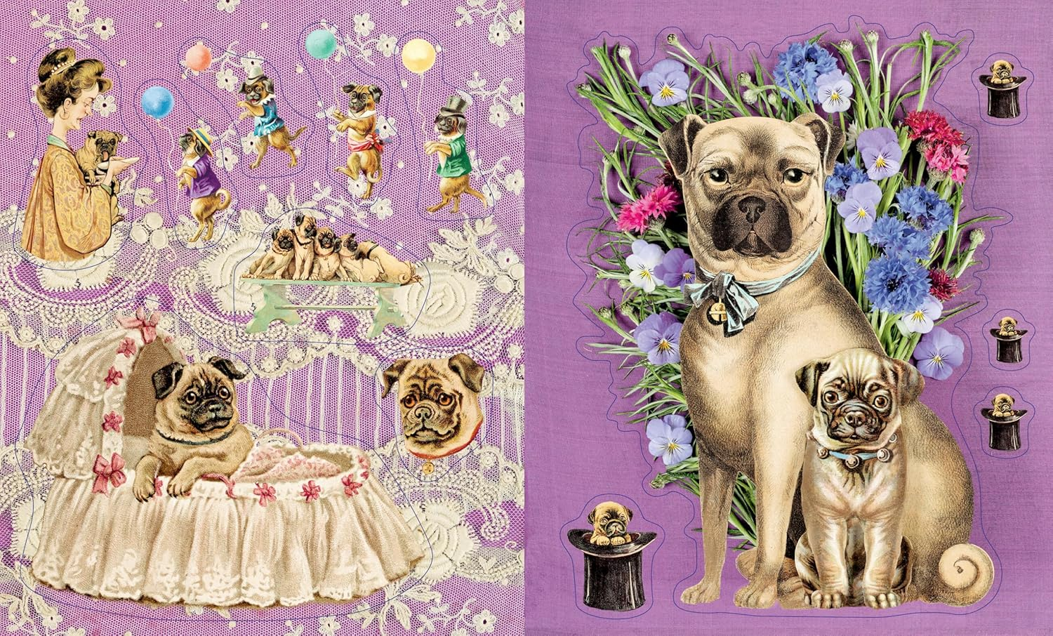 Cynthia Hart'S Victoriana Dogs: the Sticker Book: 340 Captivating Stickers image number 1