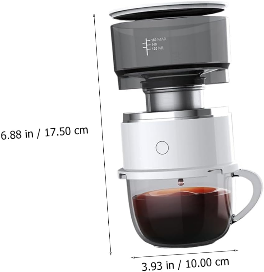 Iplusmile Smart Automatic Drip Coffee Maker Mini Portable Single Cup Coffee Machine Dual Use Tea Brewer Cup for Travel and Home Random Style