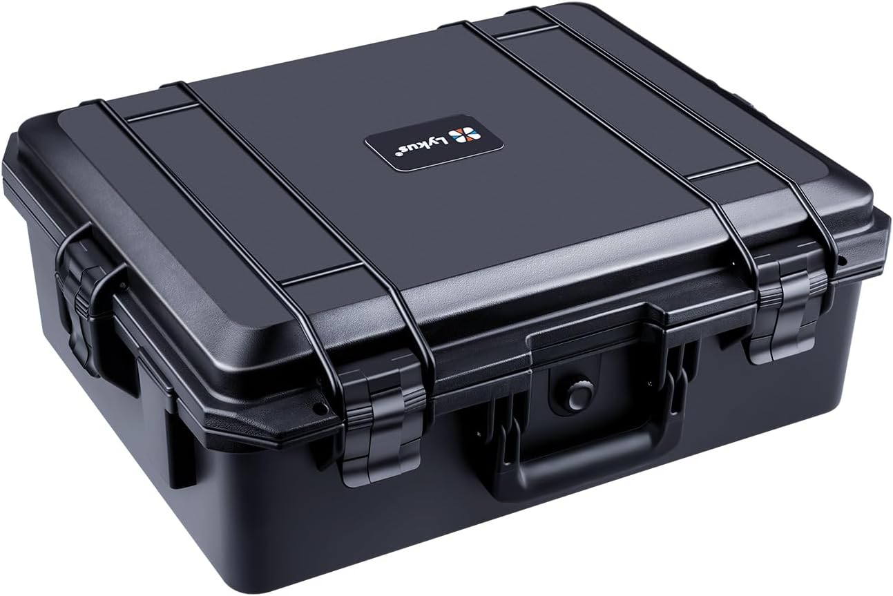 Lykus HC-4620 Waterproof Hard Case with Foam, Interior Size 46X36X18 Cm, Suitable for Camera,Projector,Laptop,Electronic Equipment and More image number 1