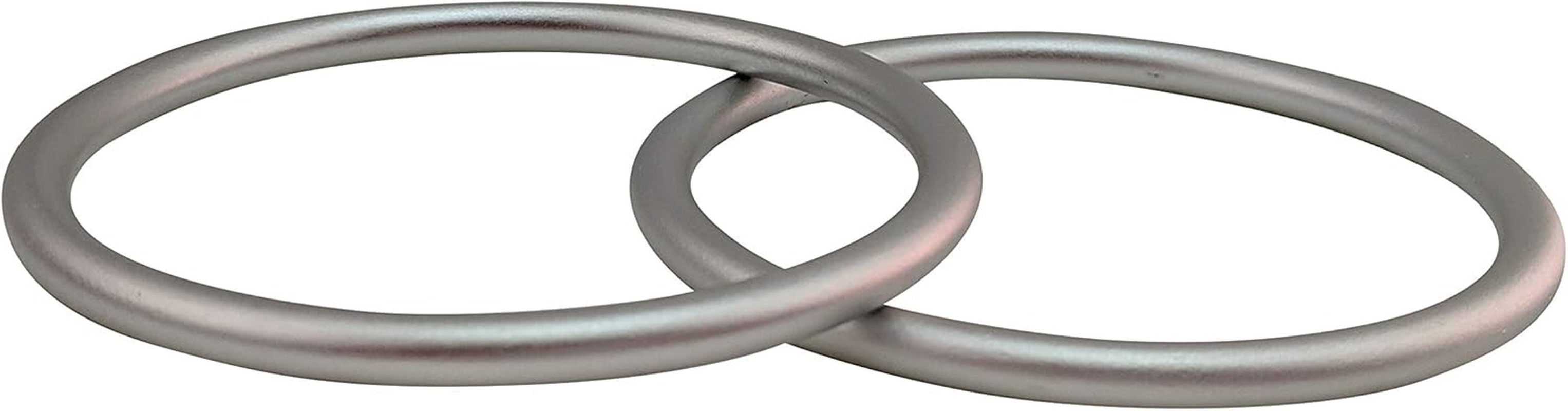 Sling Rings 3-Inch Diameter by Cutie Carry. Infant Approved, Mom Loved. Aluminum, Lab Tested for Strength and Safety. Works with Your Own Material or Convert Wrap to Sling. (Silver) image number 3