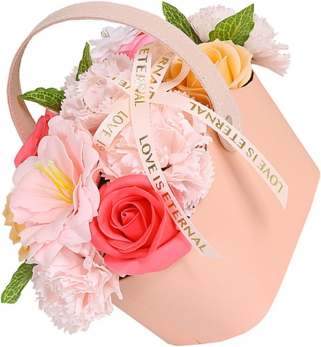 Healvian Flower Petals Bath Soap Box Mother'S Day Women'S Decorative Soap Basket image number 4