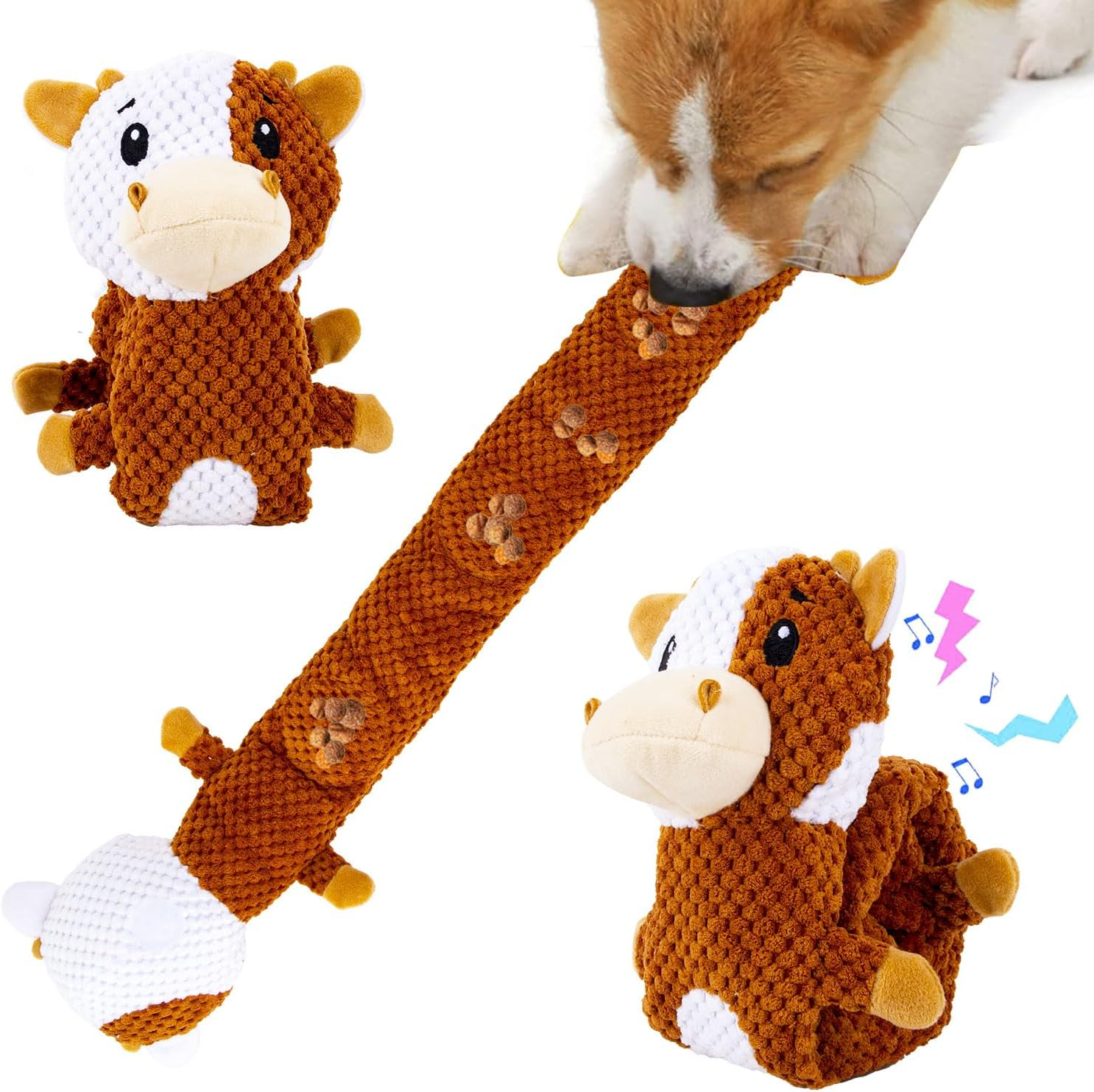 Intelligence Toy for Dogs - Sniffing Toy, Squeaky Puppy Toy, Interactive Dog Toy, Puzzle Toys for Dogs, Cattle Interactive Toy image number 2