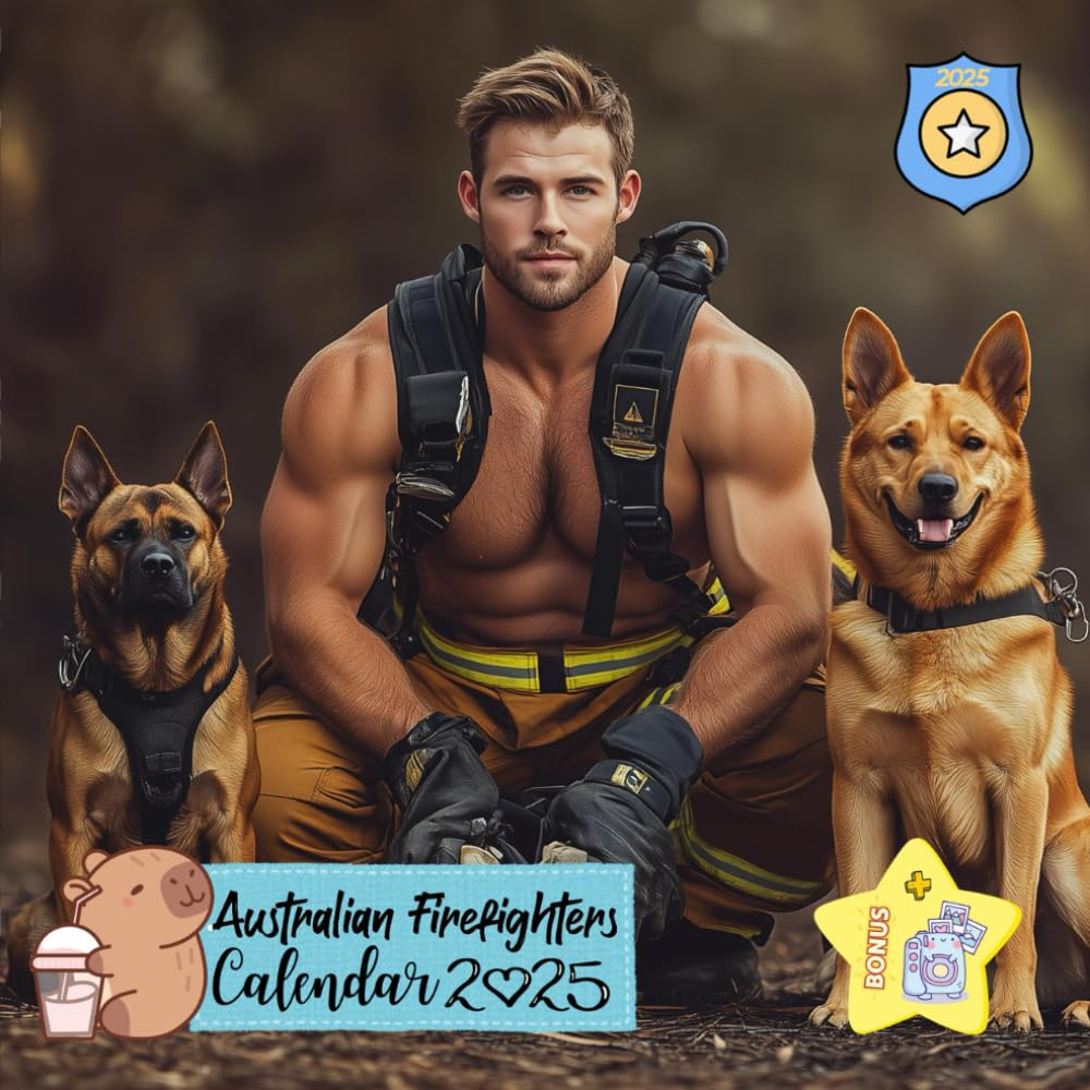 Australian Firefighters Calendar 2025: Daily Note Sections for Morgan Every Month - Organize Your Life, Track Progress, and Stay Productive.| Calendario Calendrier Kalender
