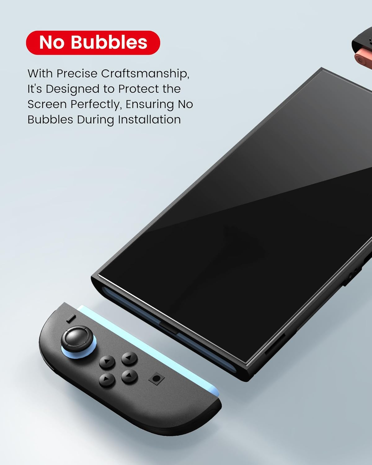 TRANSNOVO 2-Pack Screen Protector Tempered Glass Compatible with Nintendo Switch 2 2025 [9H Hardness], Bubble-Free, Anti-Scratch, HD Clear with Alignment Frame Travel Case Friendly Cover Accessories image number 2