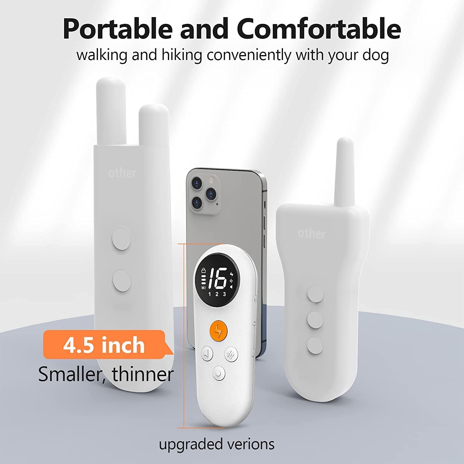 Dog Shock Collar,Ozkey Lightweight Dog Training Collar with Remote,Rechargeable E-Collar Bark Collar with 3Safe Training Modes,Security Lock and 1640Ft Remote for Small Medium Large Dog image number 4