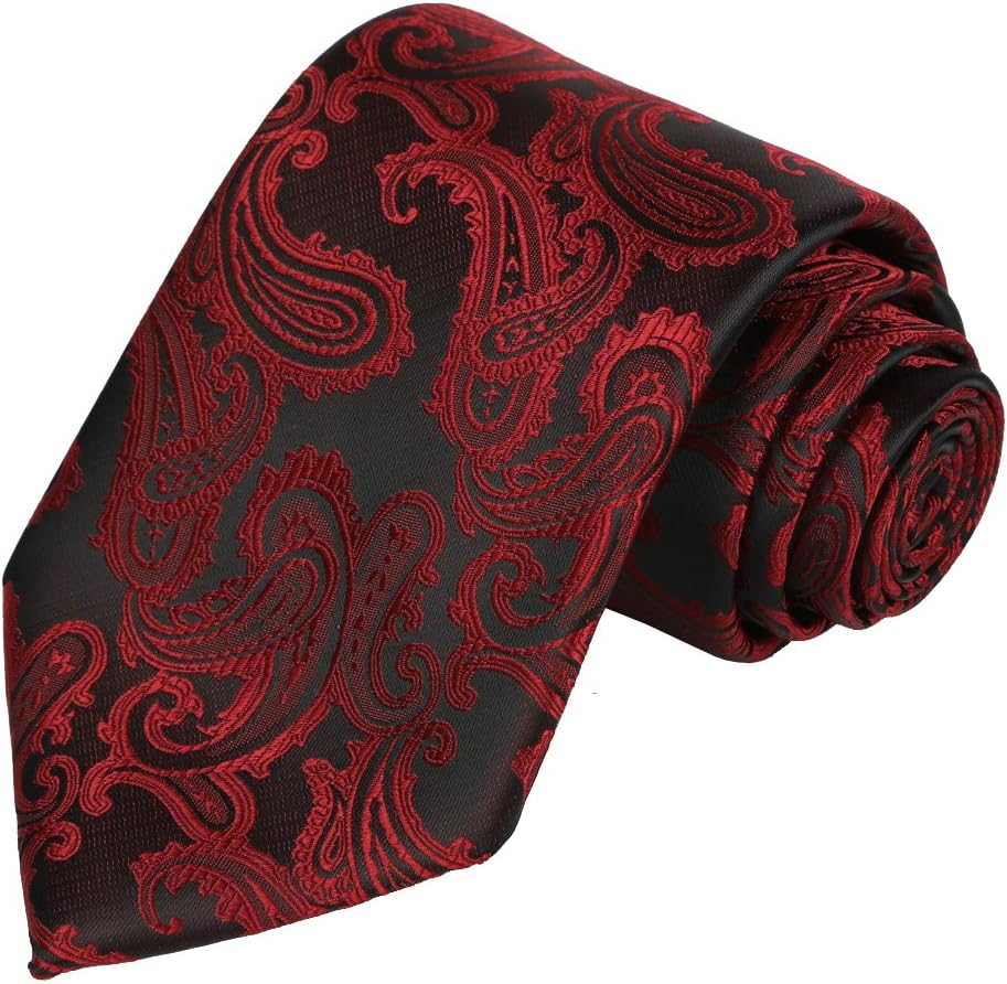 Kissties Mens Necktie Paisley Tie + Gift Box