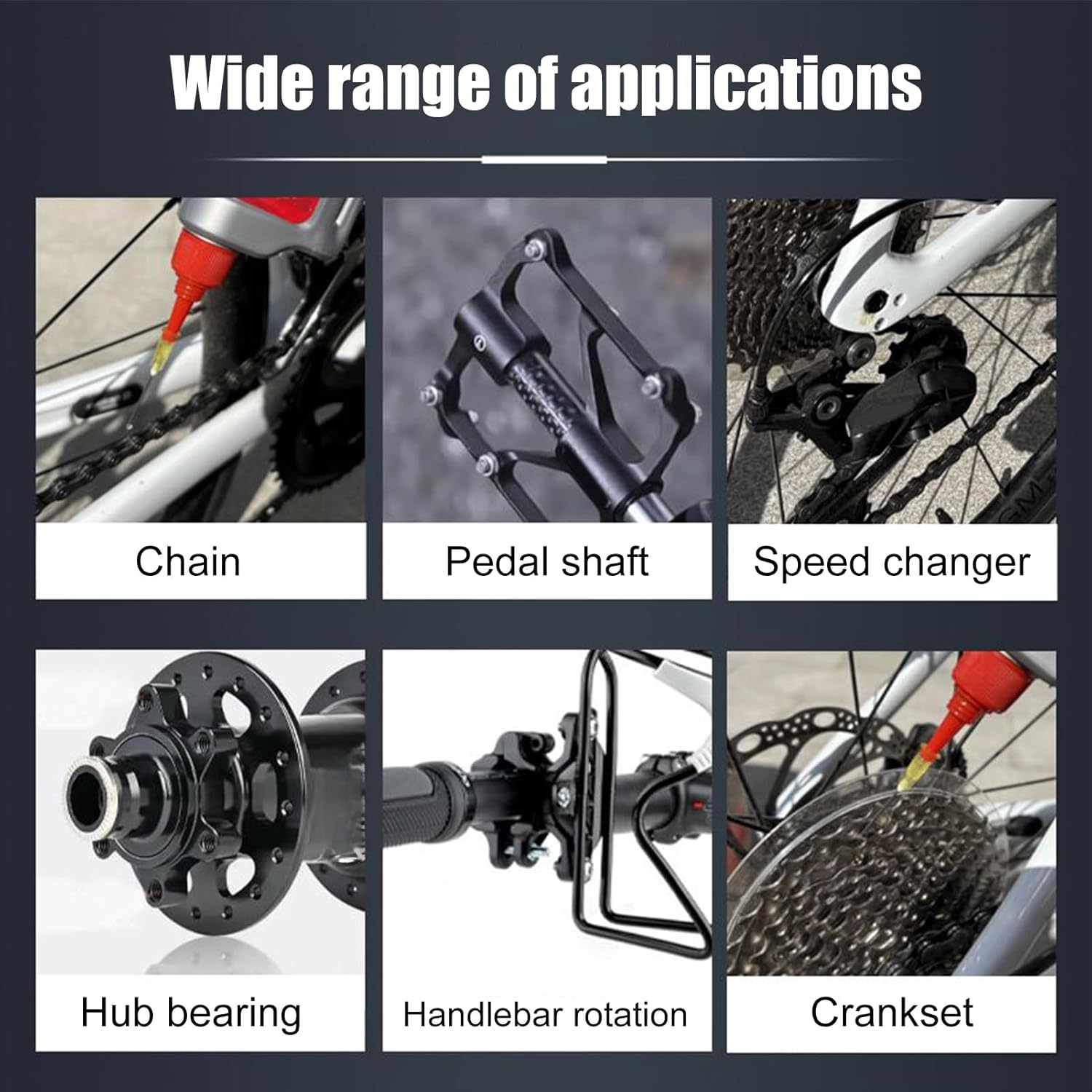 Cycling Chain Oil - 100 Ml Bikes Chain Lube - Long-Lasting Oil for Bicycles Maintenance Accessories Mountain Cycling Dirt Biking Garage image number 5