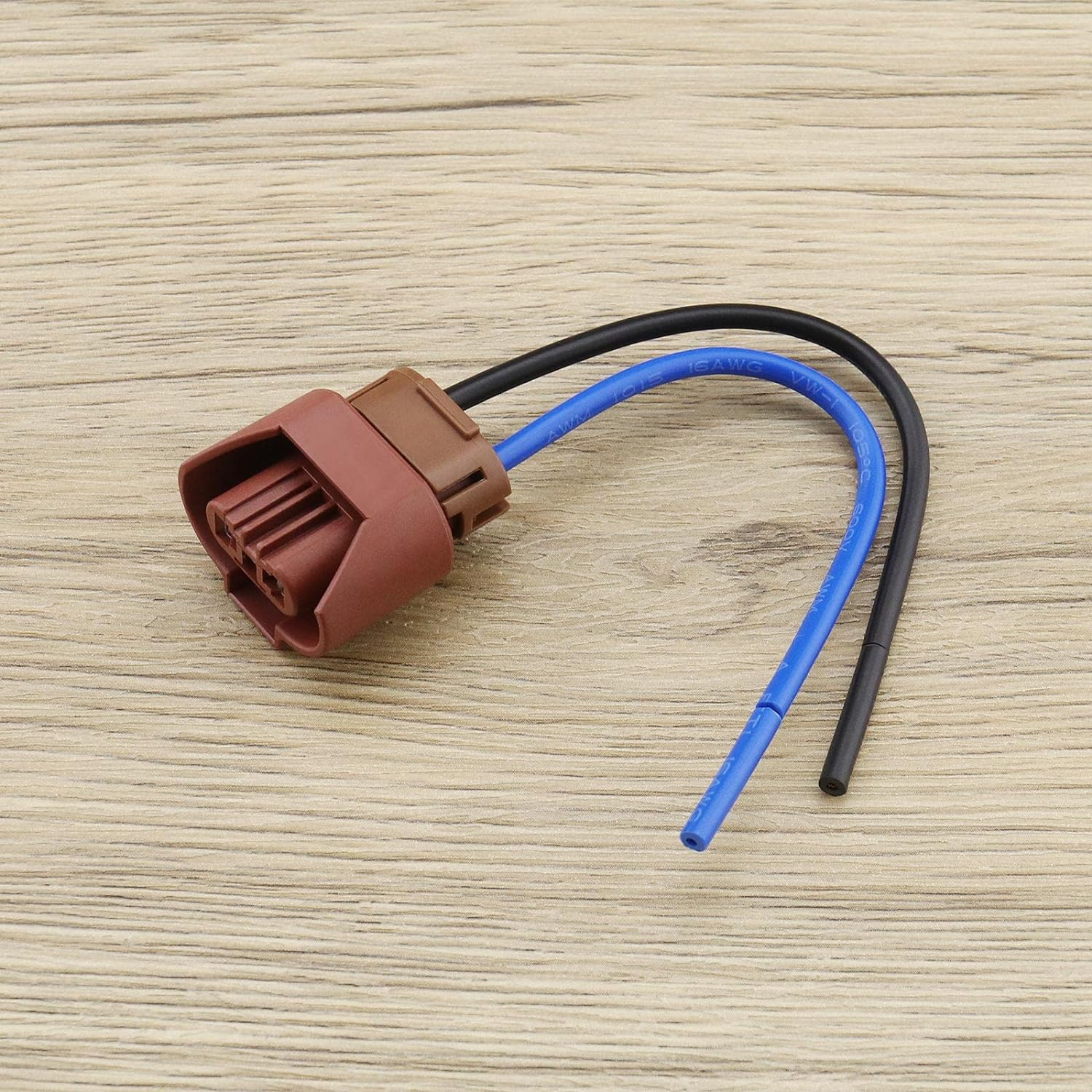 2PCS HB3 HB4 9005 9006 Headlight Bulb Sockets Wiring Harness 2 Pin Fog Light Bulb Socket Repair Connector Plug Wire for Headlight Fog Light 12V 15Cm image number 2