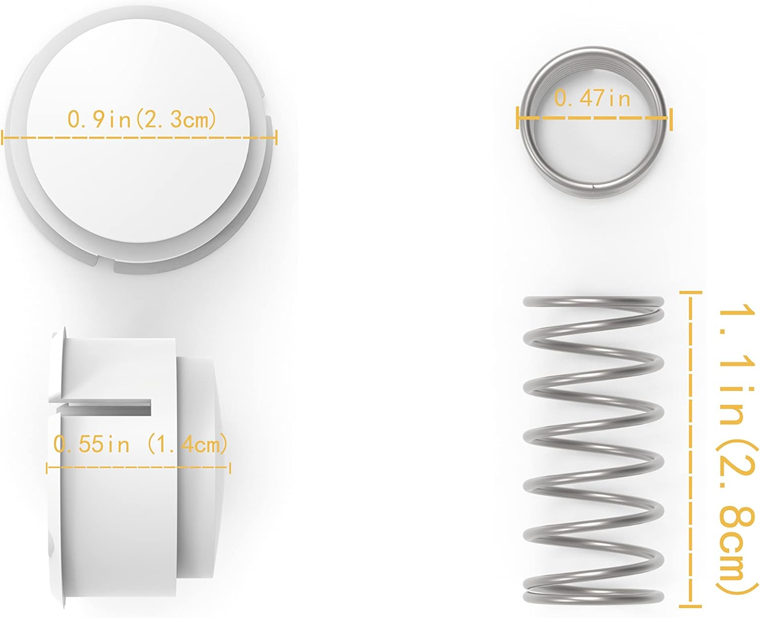 Button and Spring for Igloo Playmate Cooler,Fit Igloo Playmate Parts,Button and Spring Kit image number 4