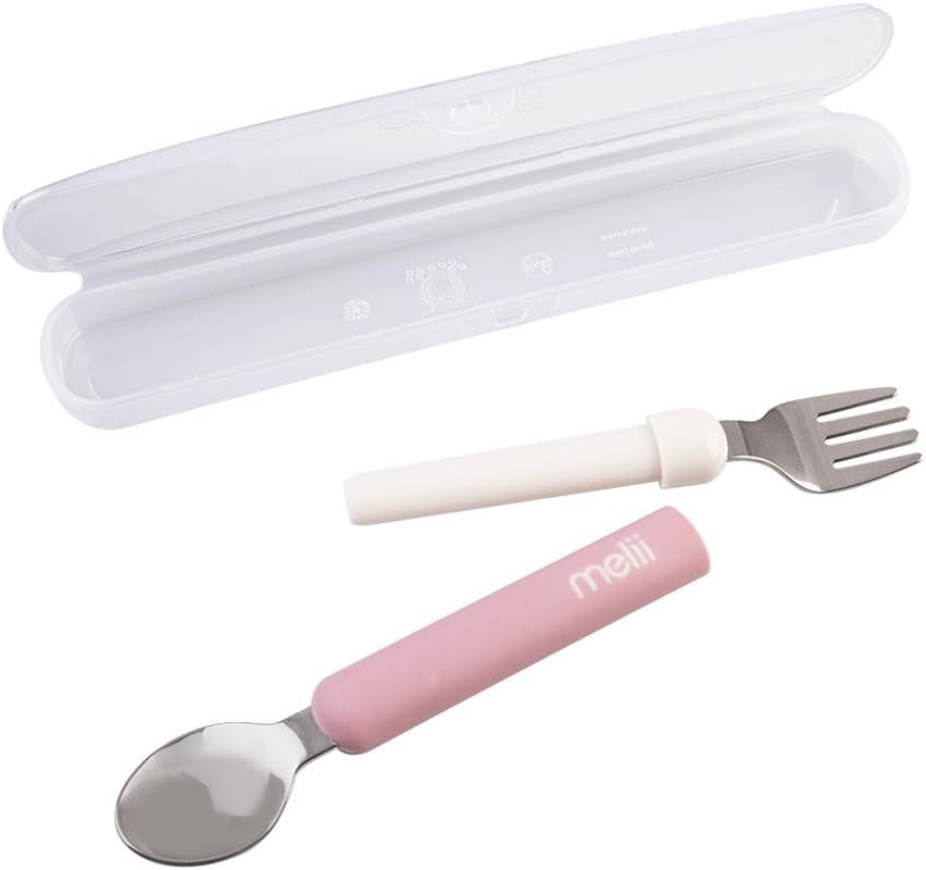 Melii Luxe Detachable Spoon & Fork - Pink image number 5