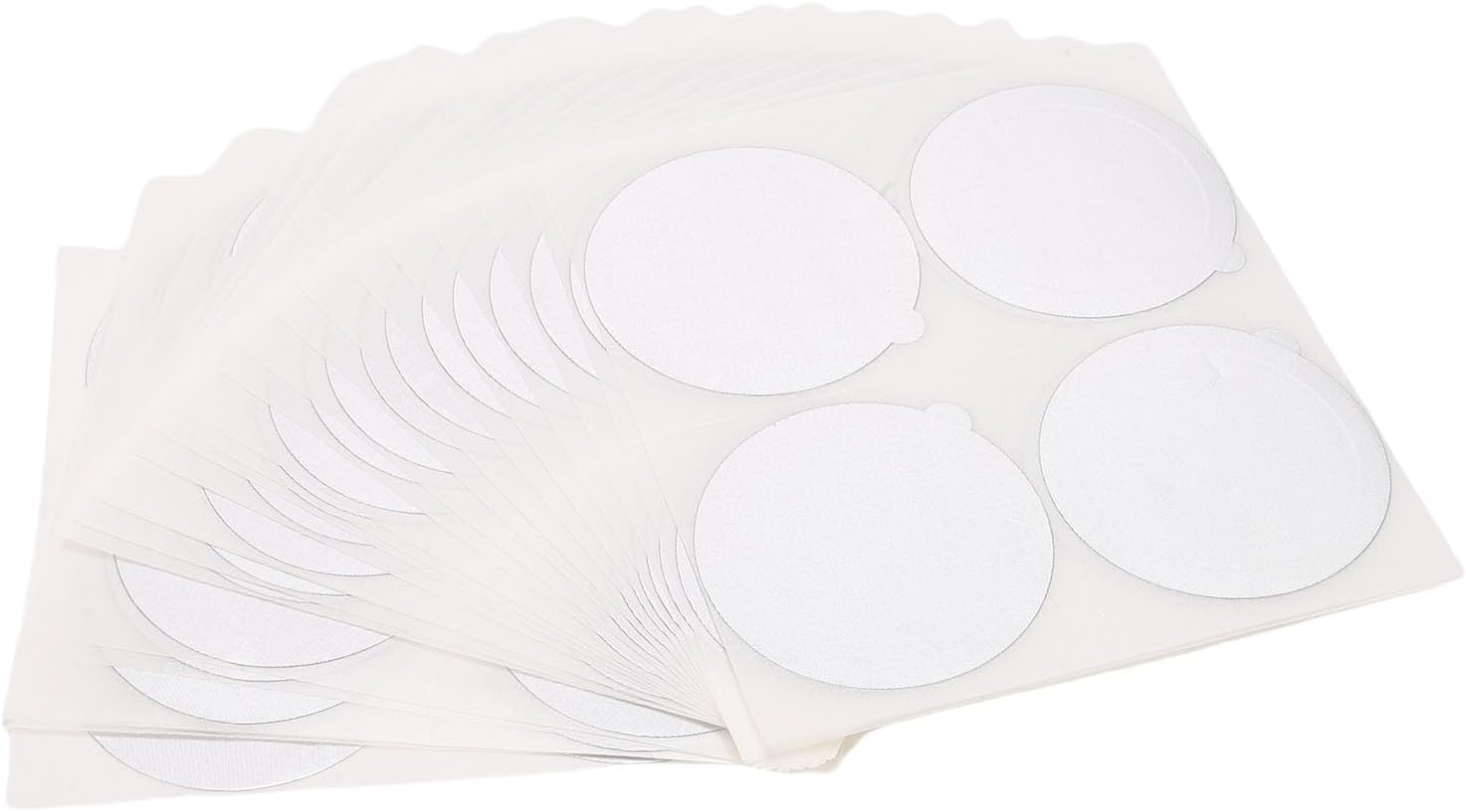 Generic 100Pcs Aluminum Foil Seals, Reusable Self Adhesive Coffee Pod Covers, Compatible with Nespre Original Line Machines for Reusable Refillable Espresso Capsules and Tea Cans (62MM)