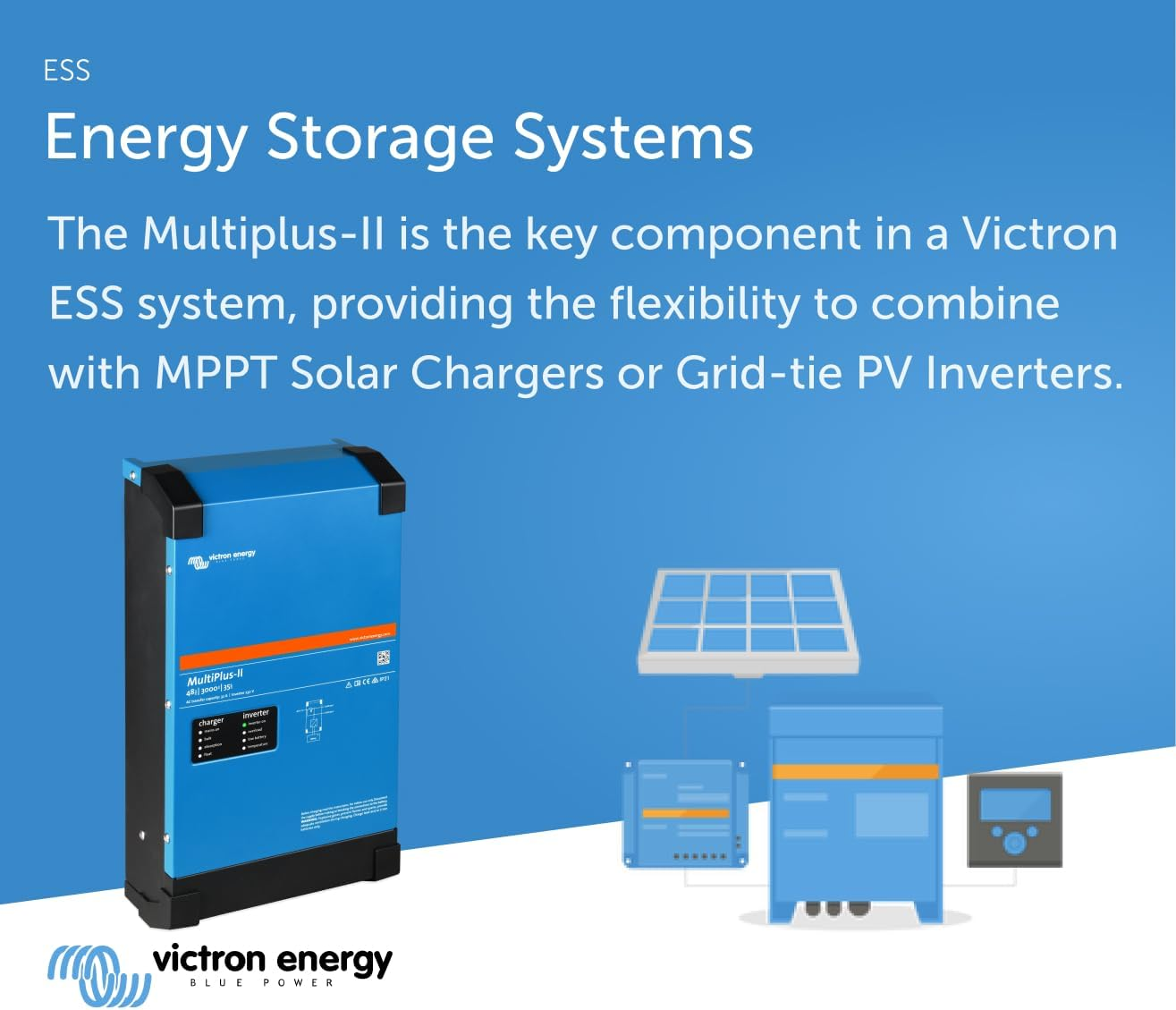 Victron Energy Multiplus-Ii 3000VA 48-Volt 230V Pure Sine Wave Inverter 35 Amp Battery Charger