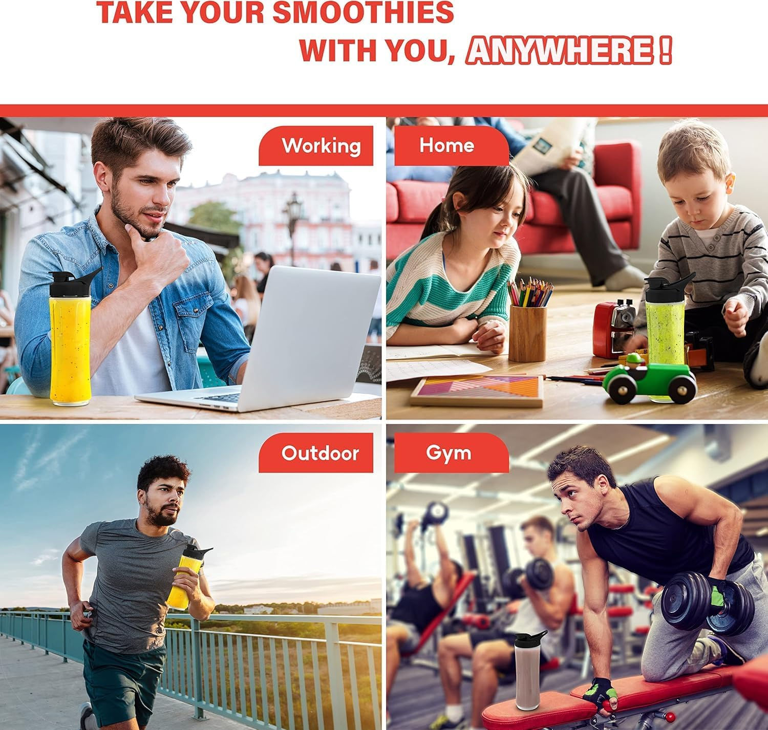 Auspure Kitchen Portable Jar, Bpa-Free, Fir for Ausgrind-E09 & Ausgrind-P09 Coffee Grinders (Ausgrind-Ac-09B) image number 2