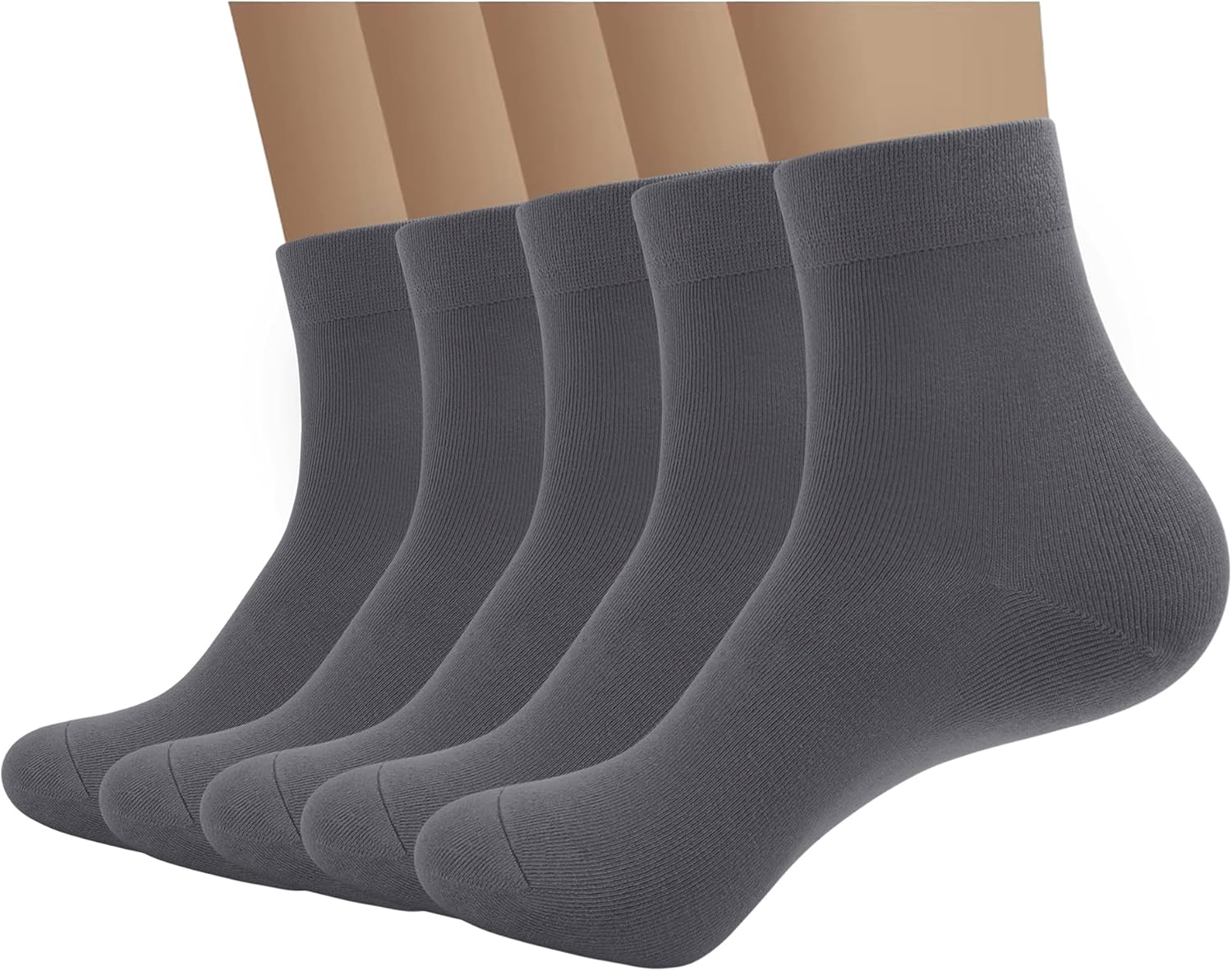 Bamboo Men Sock Breathable Sock Low Quarter Thin Ankle Sock Comfort Cool Soft Sock 5 Pairs
