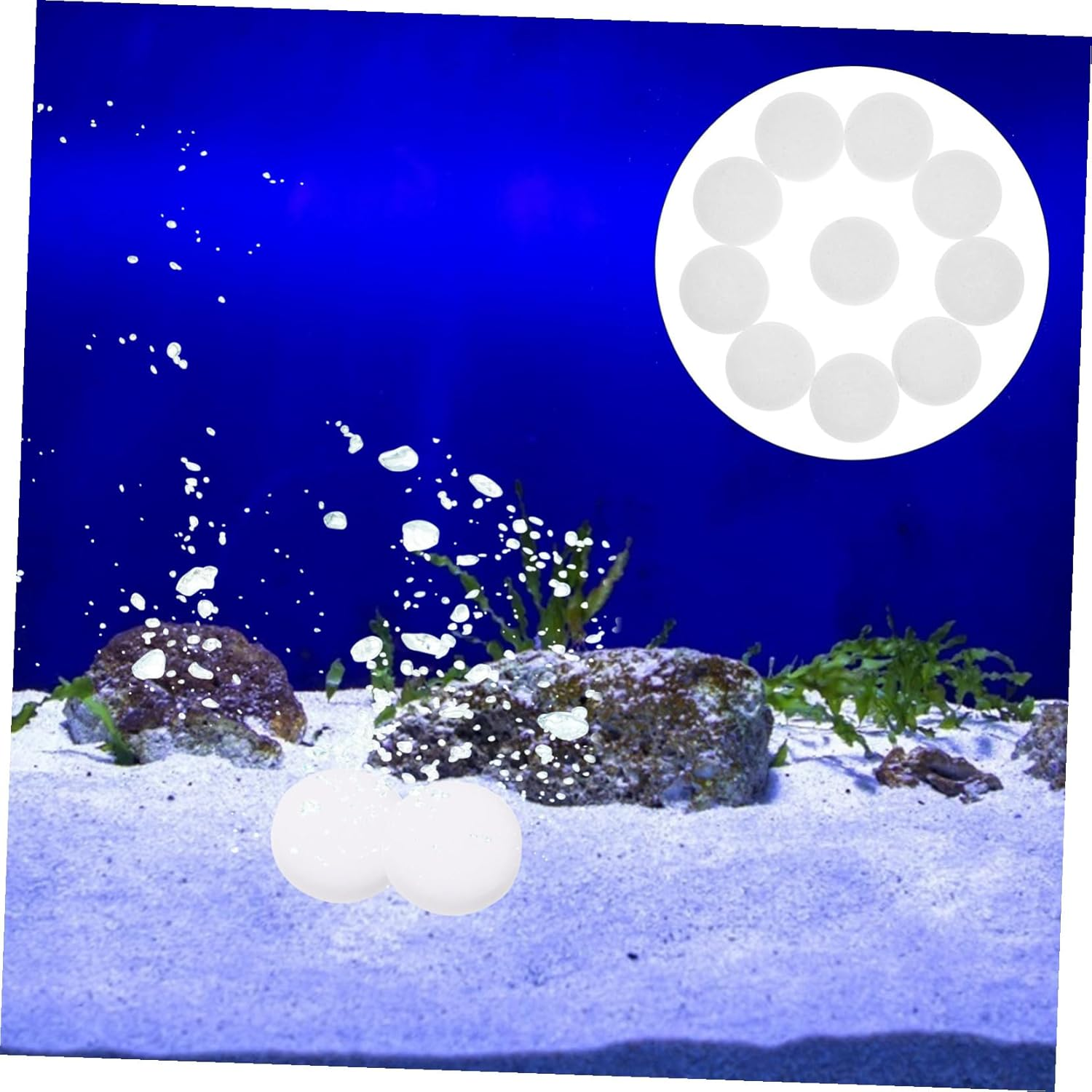 VERDANVERSE Aquarium Co2 Tablets 10Pcs Water Soluble Co2 Supplements Effective Fish Tank Supplies for Household and Professional Aquariums