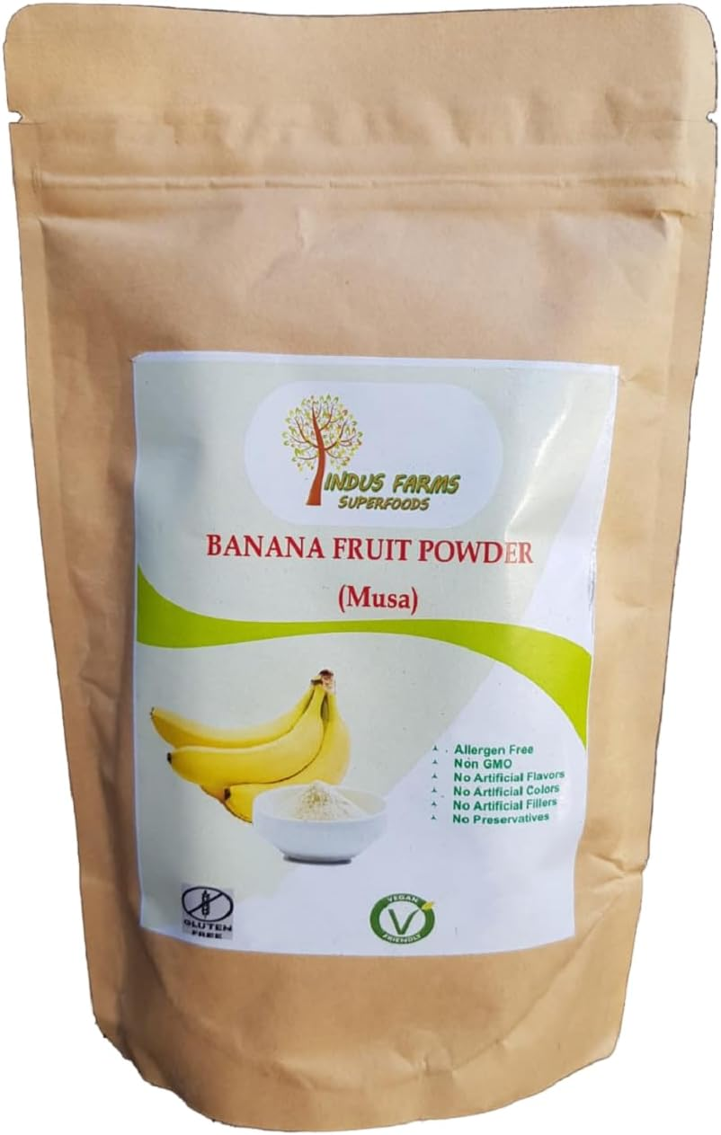 Banana Fruit Powder 227G No Added Sugar Vegan Gluten Free GMO Free -Breakfast, Cereals, Smoothies, Milkshakes, Baking, Energy Booster, Camping, Post Work Out, Bread, Flavouring image number 1