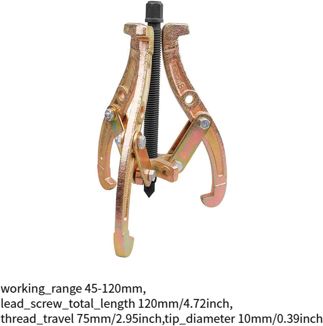 Okiyakusama 3 Jaw Bearing Puller Adjustable Bearing Disassembly Tool Puller Separate Lifting Device for Motorbike Truck Automotive, 4 Inch image number 2