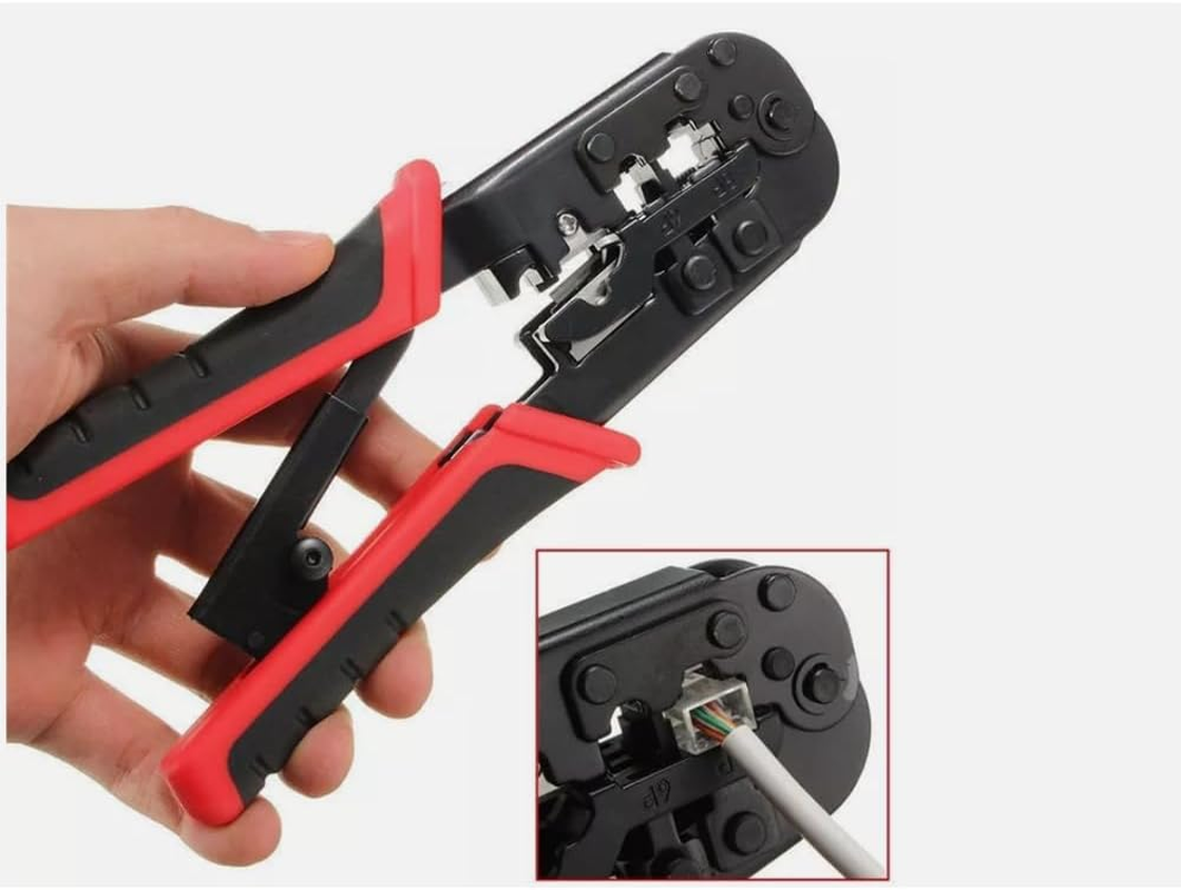 ZONADA Network LAN Wire Crimper RJ45 RJ11 Tool for Ethernet Cable Crimping RJ12 8P8C 6P6C Cutter Phone Plier