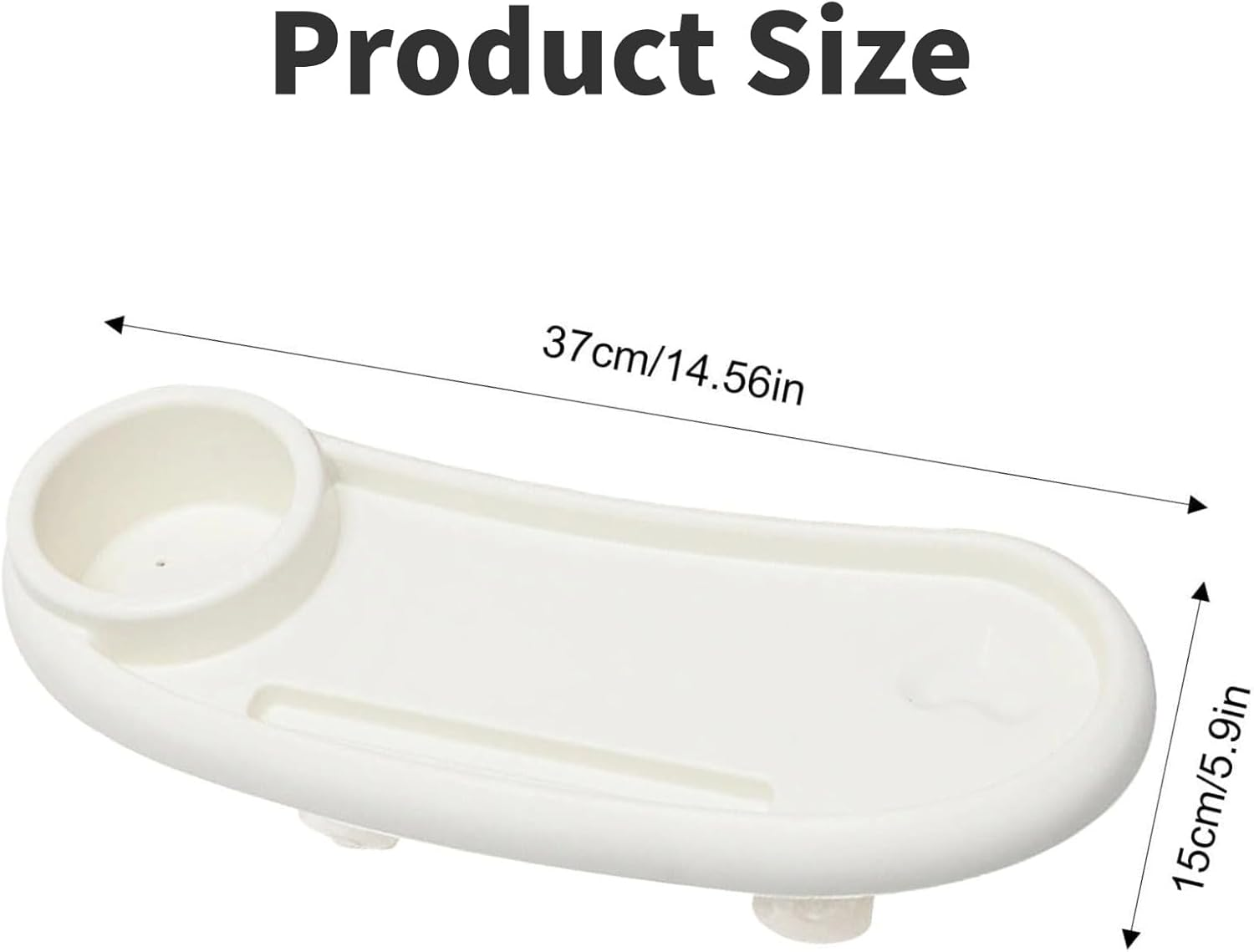 Universal Stroller Snack Tray with Cup Holder, Removable & Adjustable Stroller Organizer for Snacks, Phone, Drinks, Fits Most Prams and Strollers, Multi-Functional Stroller Accessory image number 1