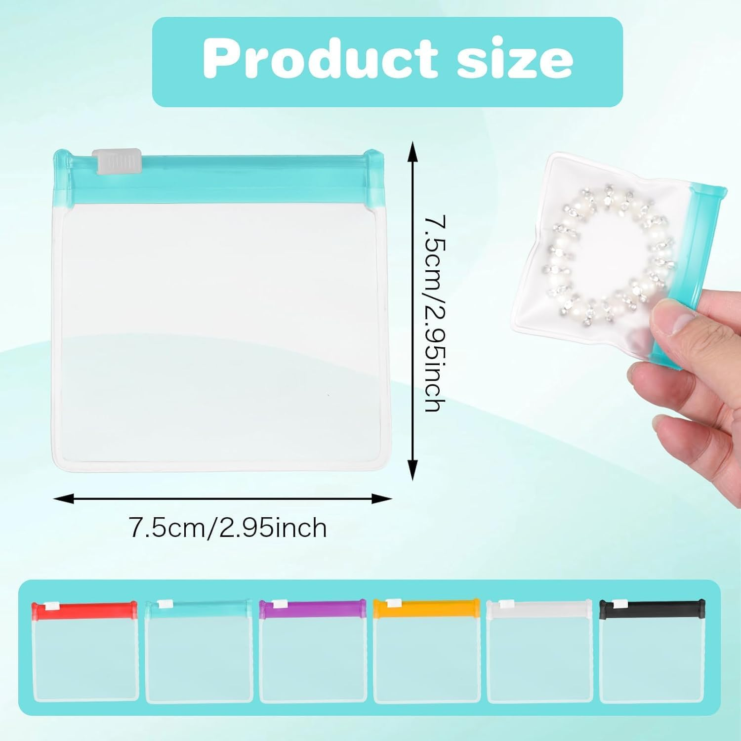 Self-Sealing Zippered Pill Pouch Bags, 12Pcs Translucent Self Sealing Medicine Bags, Translucent Self Sealing Plastic Pill Pouch, Travel Medicine Pouches with Slide Lock for Pills and Small Items image number 2