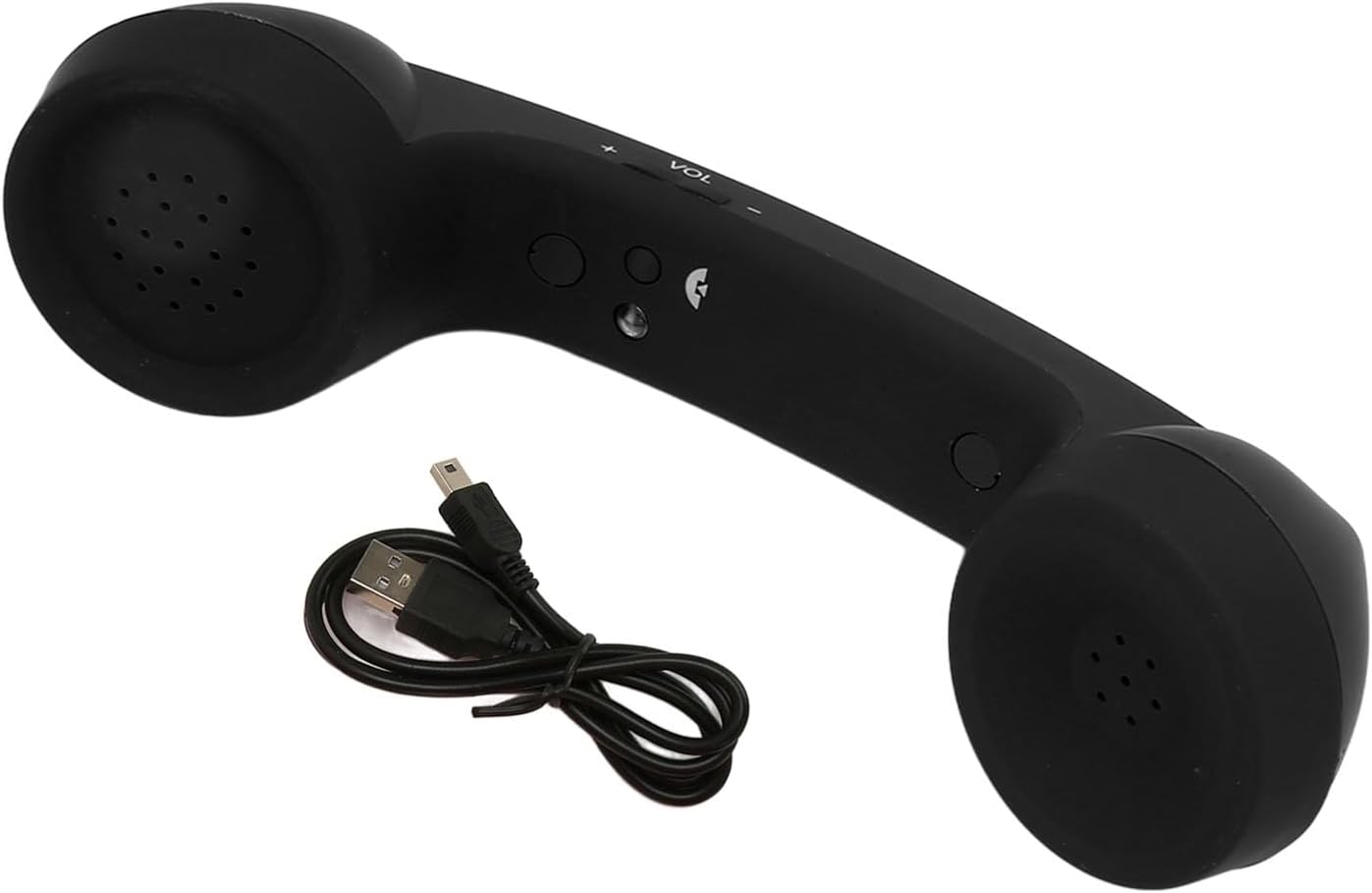 Wireless Retro Telephone Handset, Bluetooth Radiation Proof Handset Receivers Headphones for a Mobile Phone with Comfortable Call (Black)