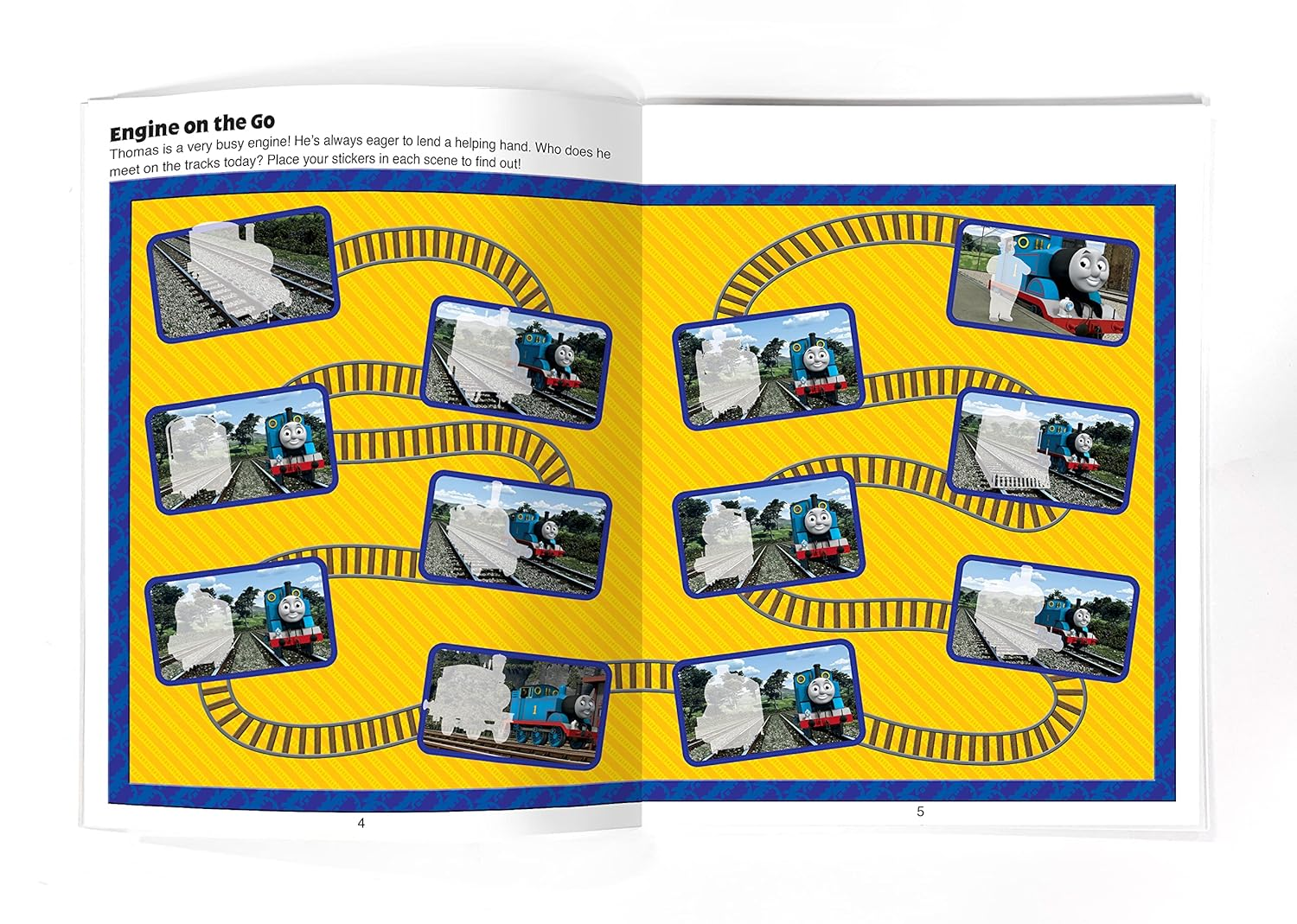 The Brand Licensing Group Official Thomas & Friends Sticker Book Treasury, 96-Page Activity Book with 350+ Reusable Stickers for Train-Themed Fun: over 350 Reusable Stickers image number 2