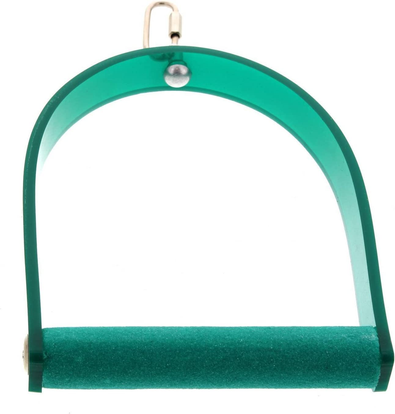 Bird Toy Swing Acrylic with Concrete Perch Small Interactive Bird Toy Ornament image number 2