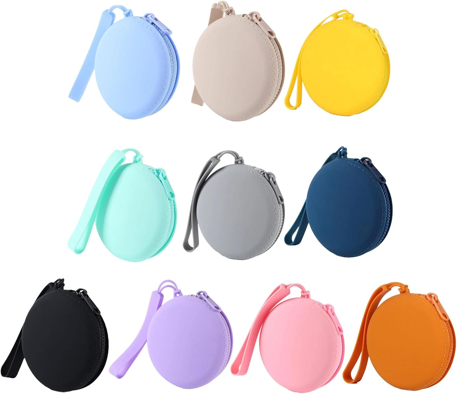 [Xinsheinelry] Fashionable Silicone Bag for Loose Changes and Accessories Water Resistant Daily Use Silicone Pocket Organizer for Gym Hiking, Gray image number 5
