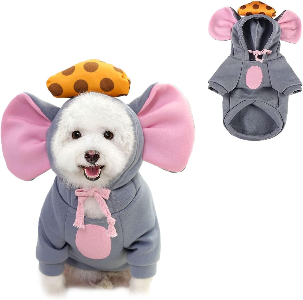 Pet Clothes, Dogs Hooded Sweatshirt Fruit Warm Coat Sweater Cold Weather Costume for Puppy Small Medium Large Dog (XXL, Green Frog)
